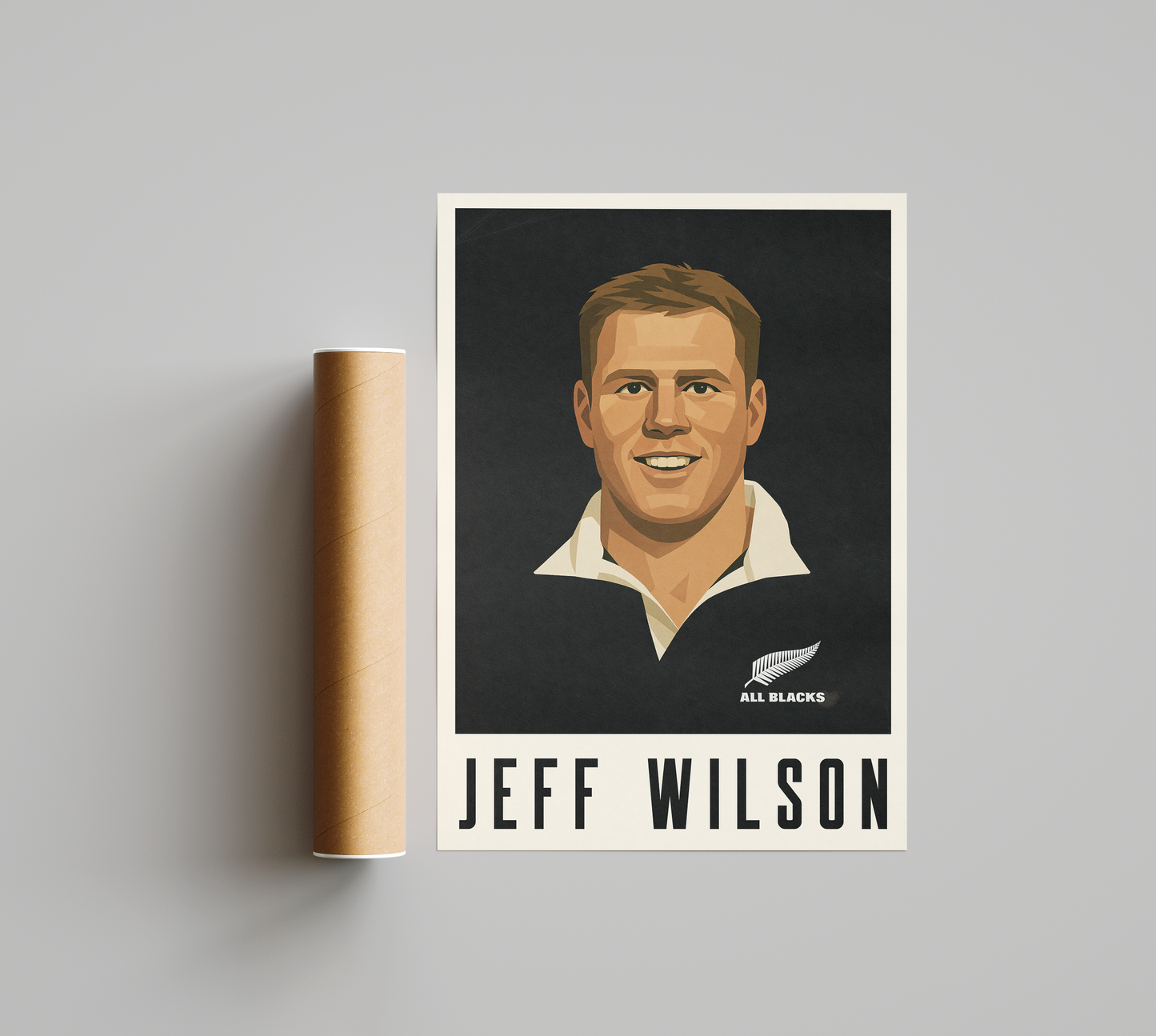 Affiche Rugby – Jeff Wilson – New Zealand
