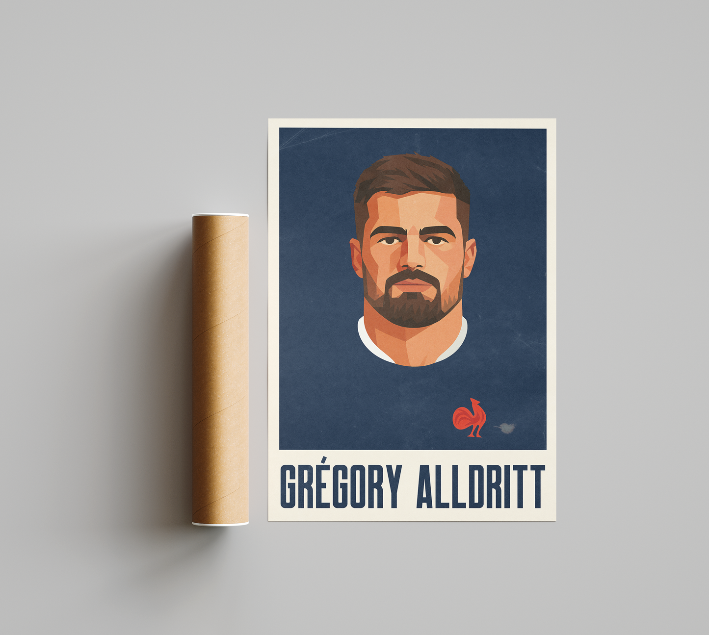 Affiche Rugby – Grégory Alldritt – France