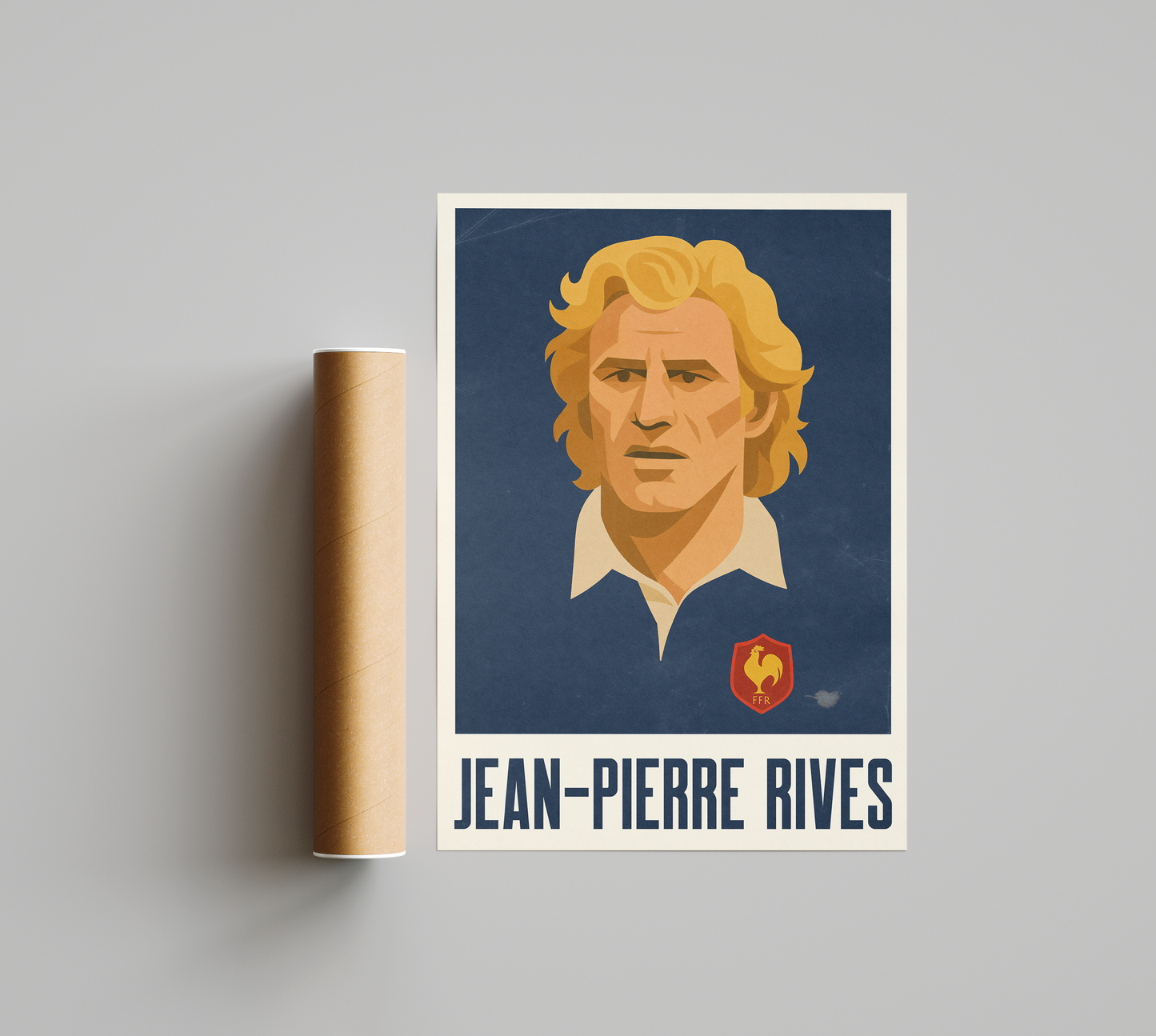 Affiche Rugby – Jean-Pierre Rives – France