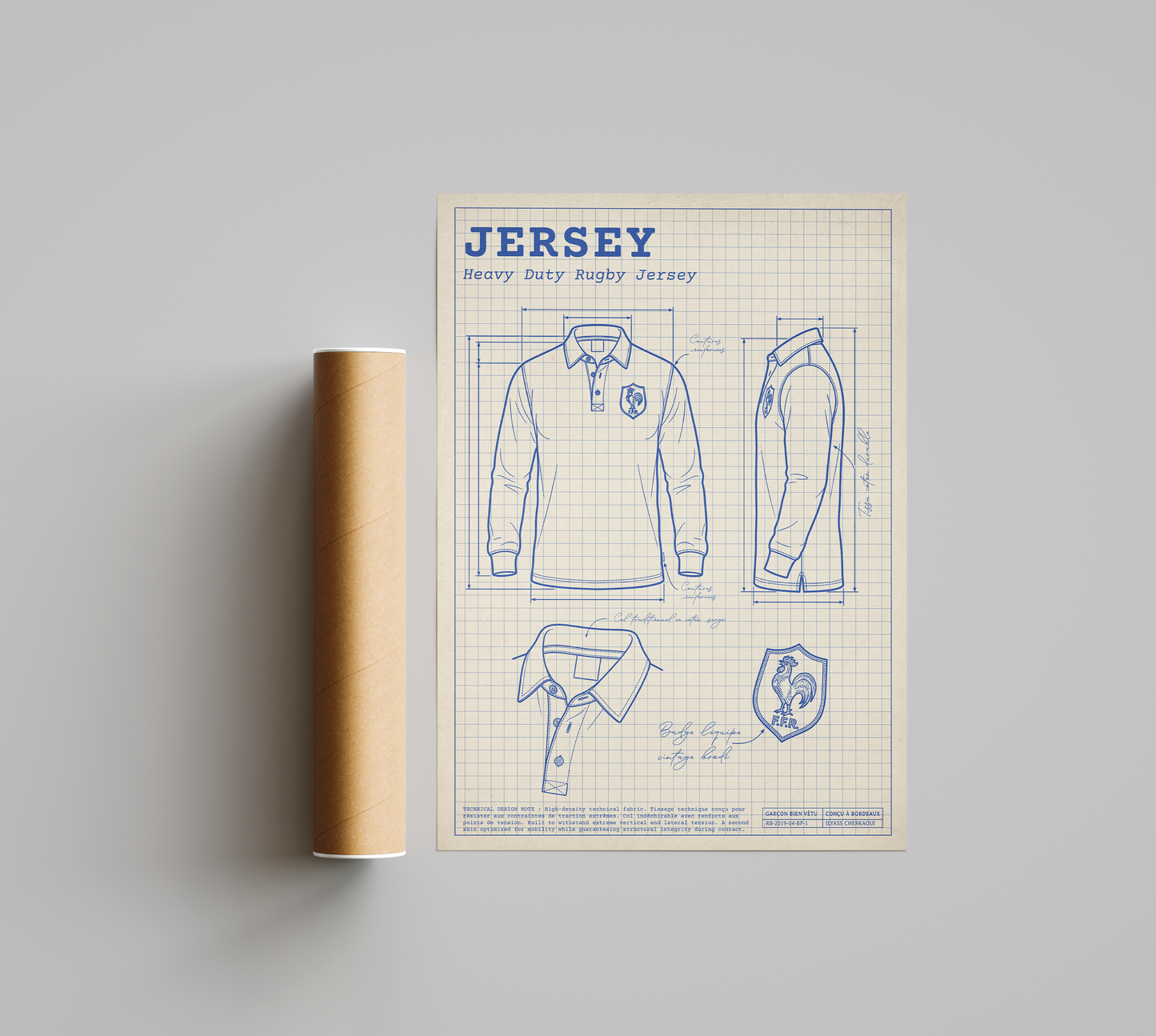 Affiche Rugby – Le Maillot – La Fiche Technique