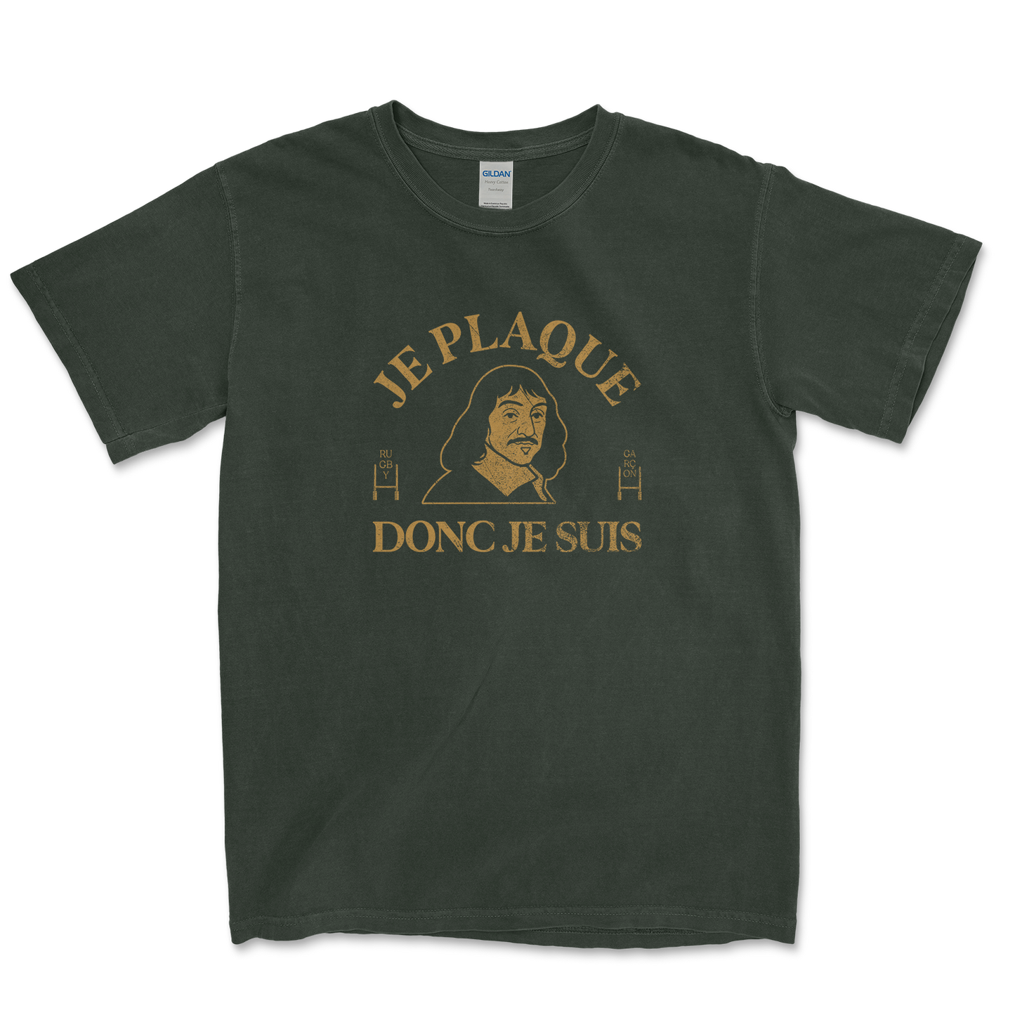 T-shirt Rugby Je Plaque Donc Je Suis – Descartes Ovale Edition