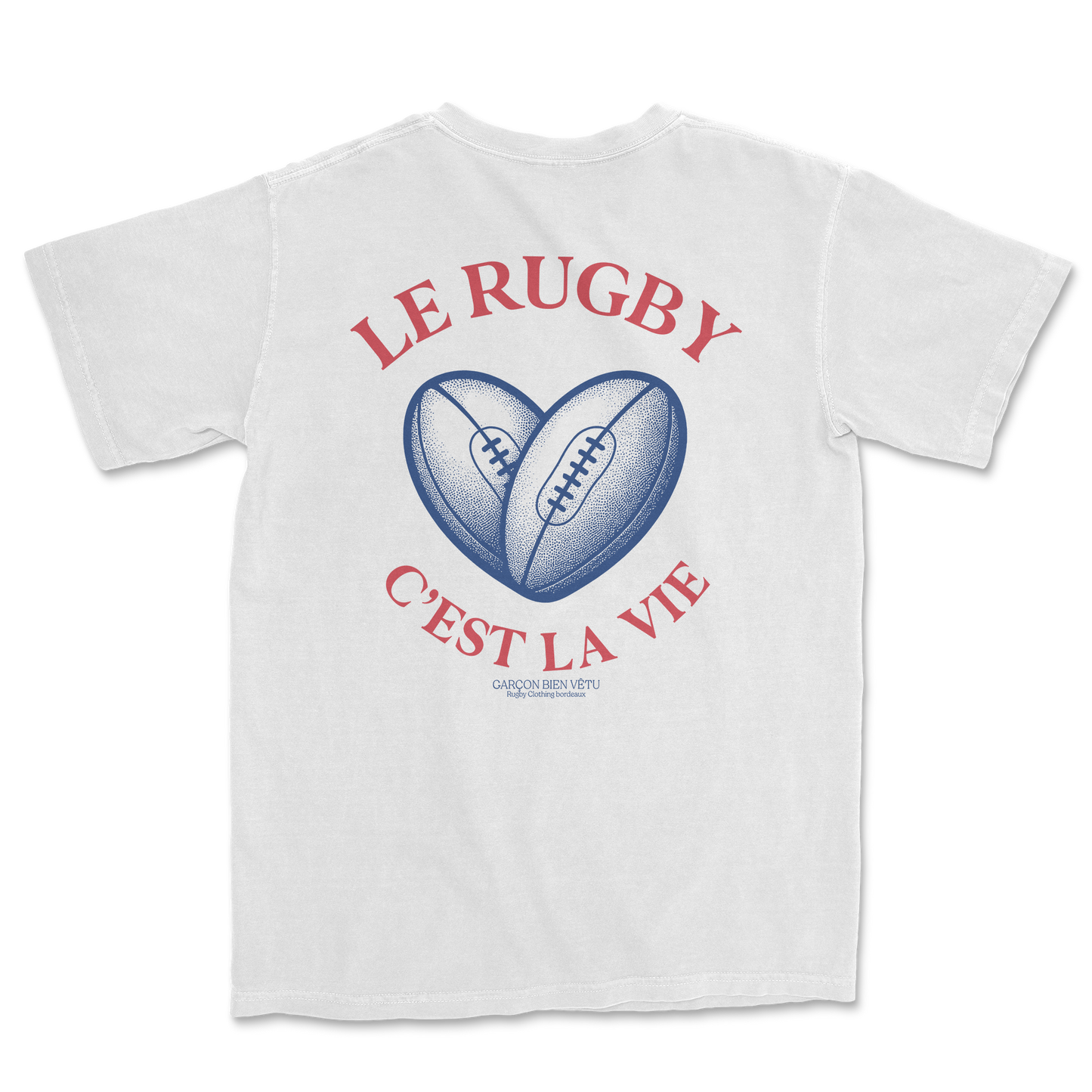 T-shirt Rugby Cœur – Le Rugby C’est la Vie