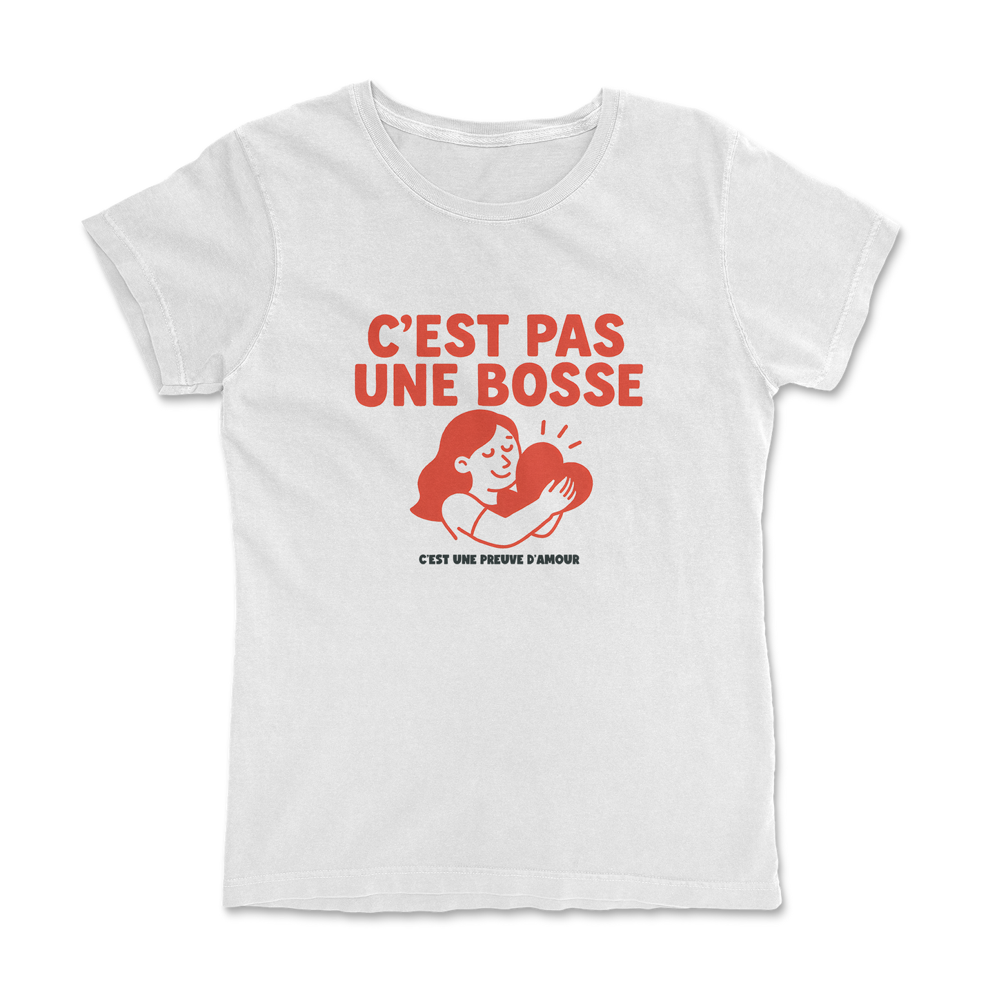 T-shirt Rugby Femme – C’est Pas une Bosse, C’est de l’Amour