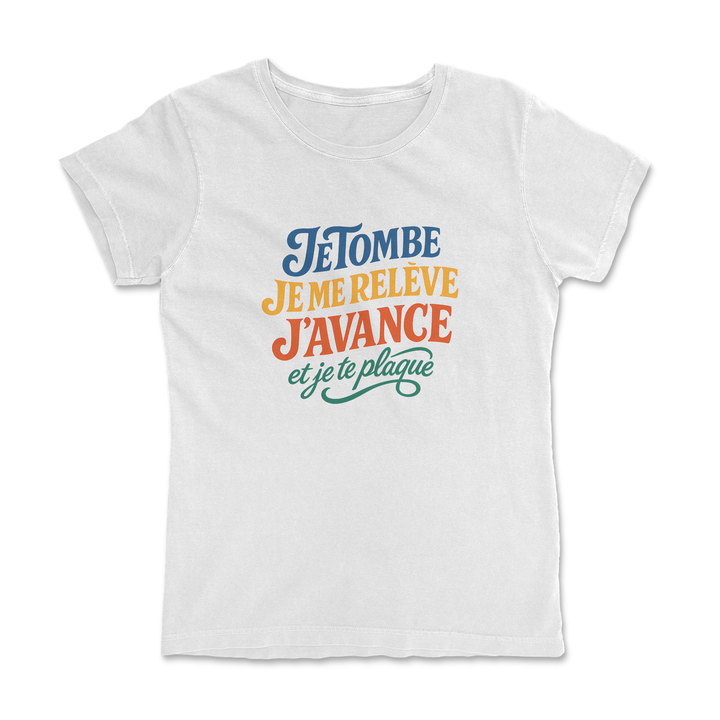 T-shirt Rugby Femme – Je Tombe, Je Me Relève, J’Avance