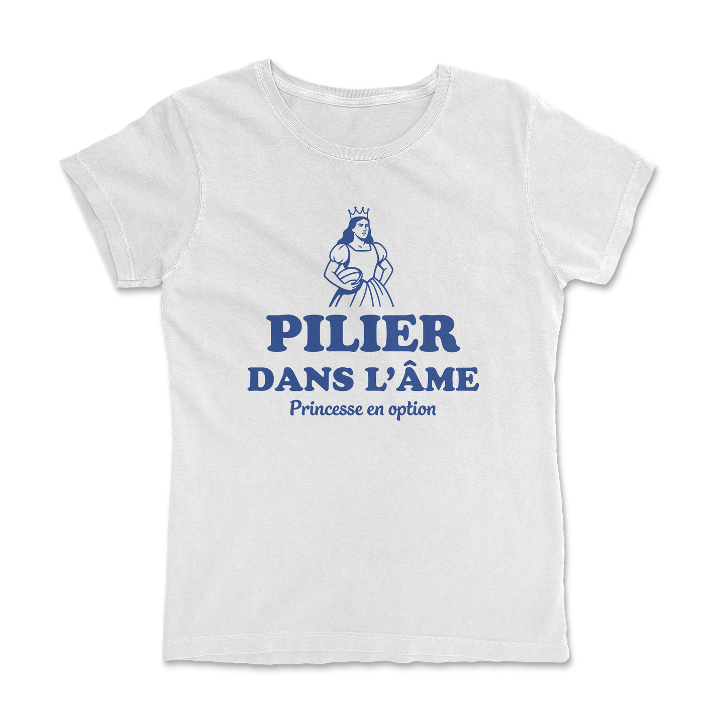 T-shirt Rugby Femme – Pilier dans l’Âme, Princesse en Option