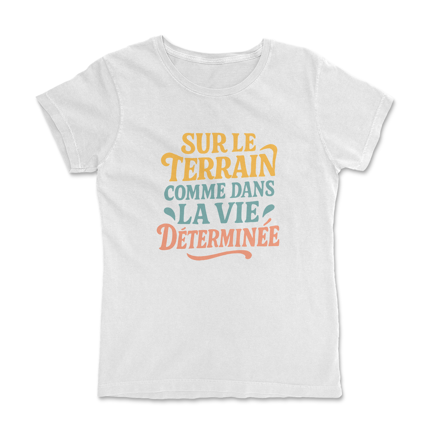 T-shirt Rugby Femme – Déterminée sur le Terrain et dans la Vie