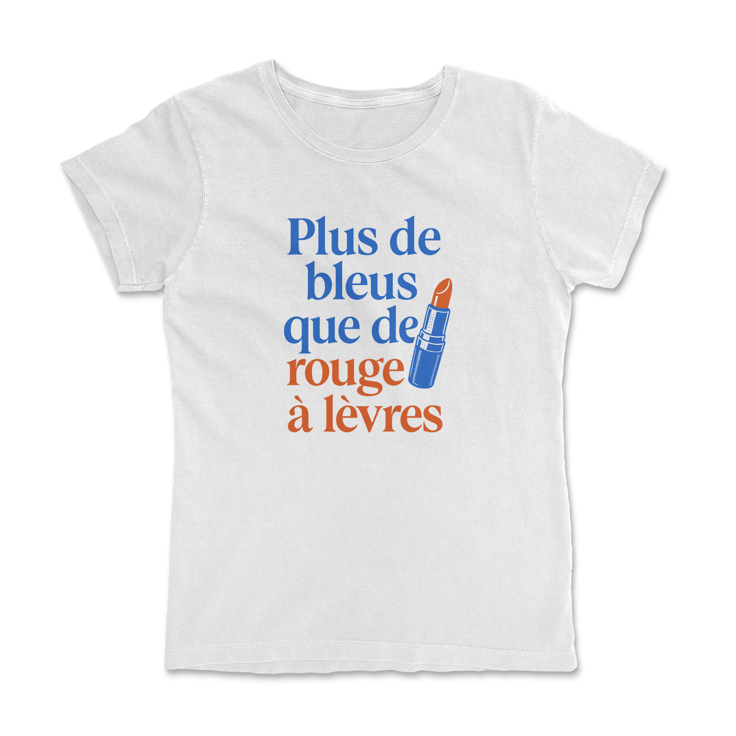 T-shirt Rugby Femme – Plus de Bleus que de Rouge à Lèvres