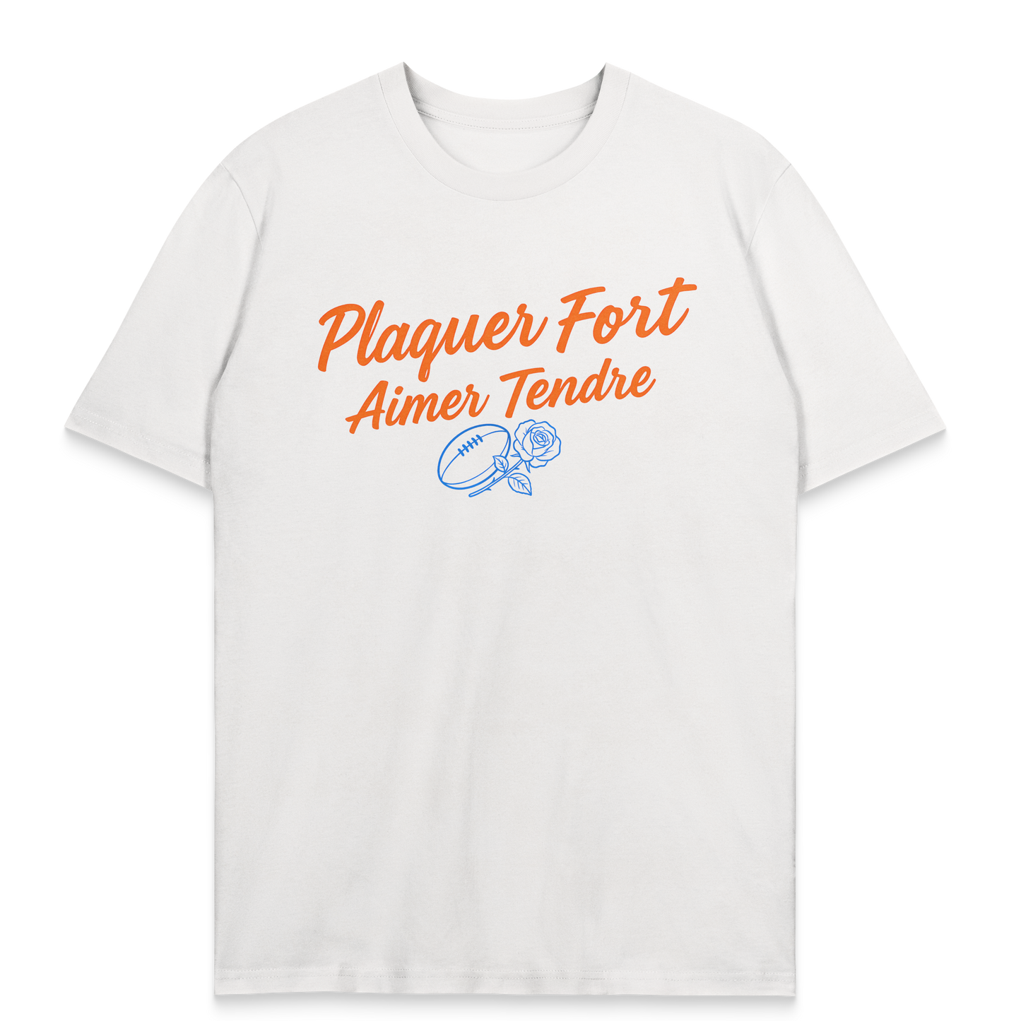 T-shirt Rugby Femme – Plaquer Fort, Aimer Tendre