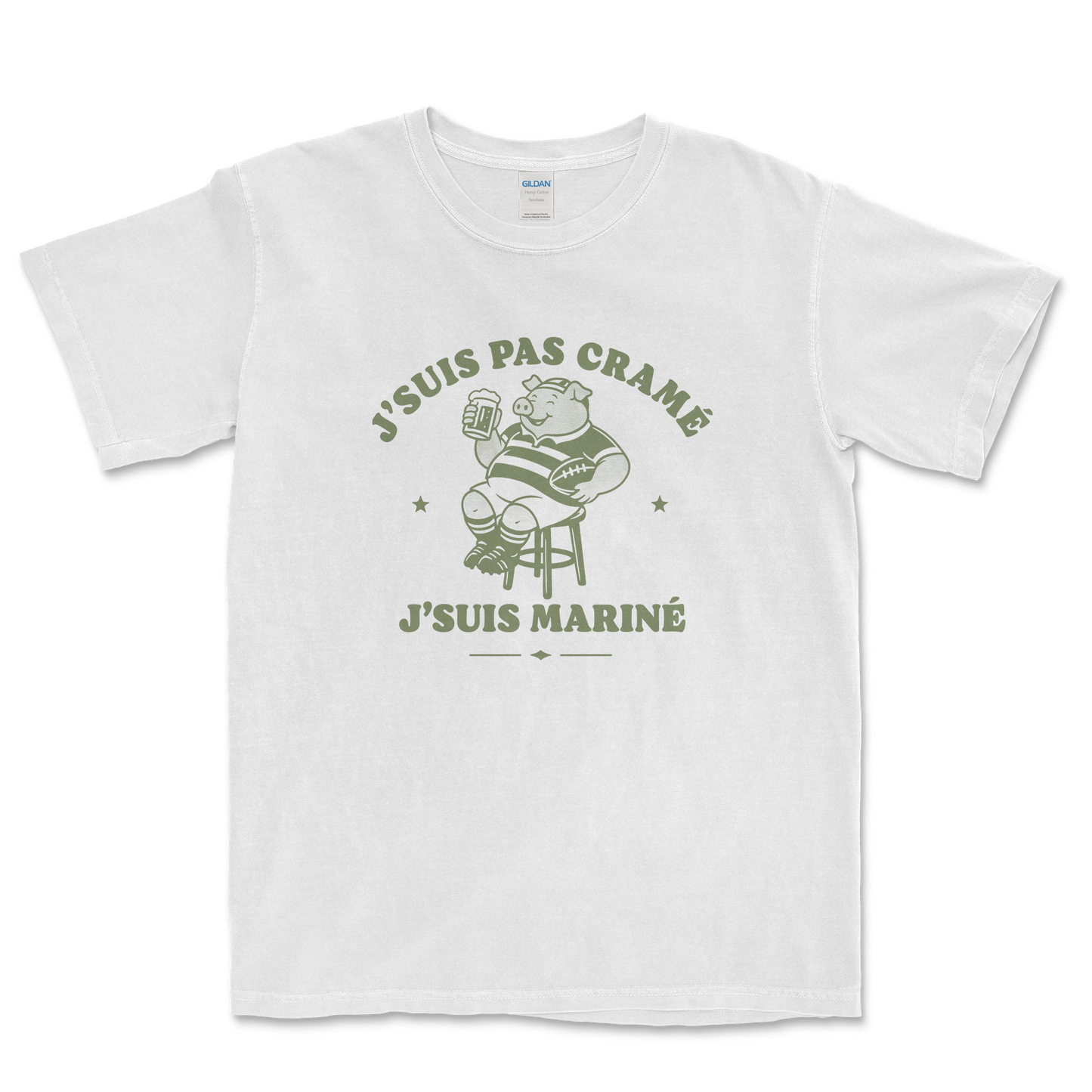 T-Shirt Rugby – J’suis pas cramé j’suis mariné
