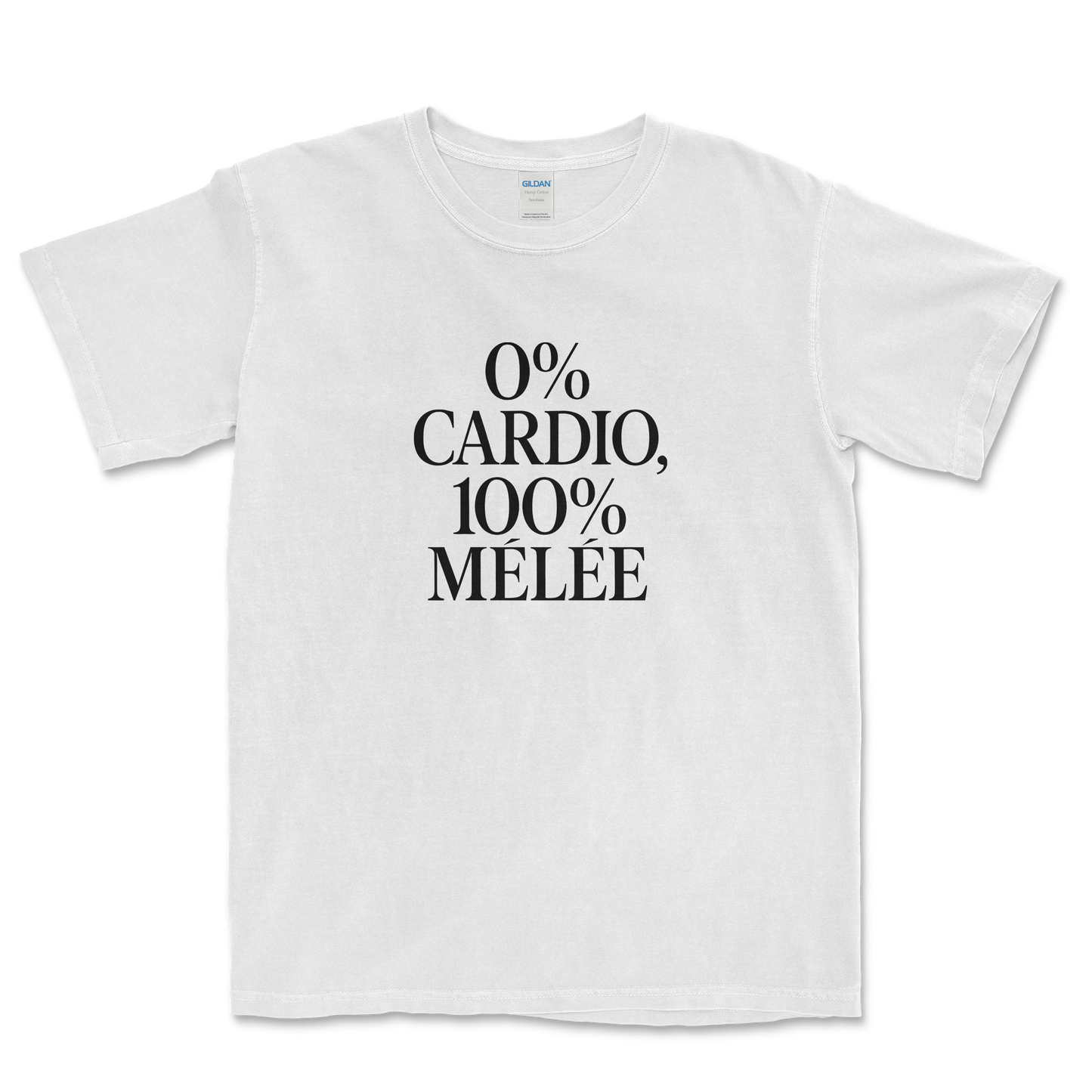 T-shirt Rugby – 0% Cardio, 100% Mêlée