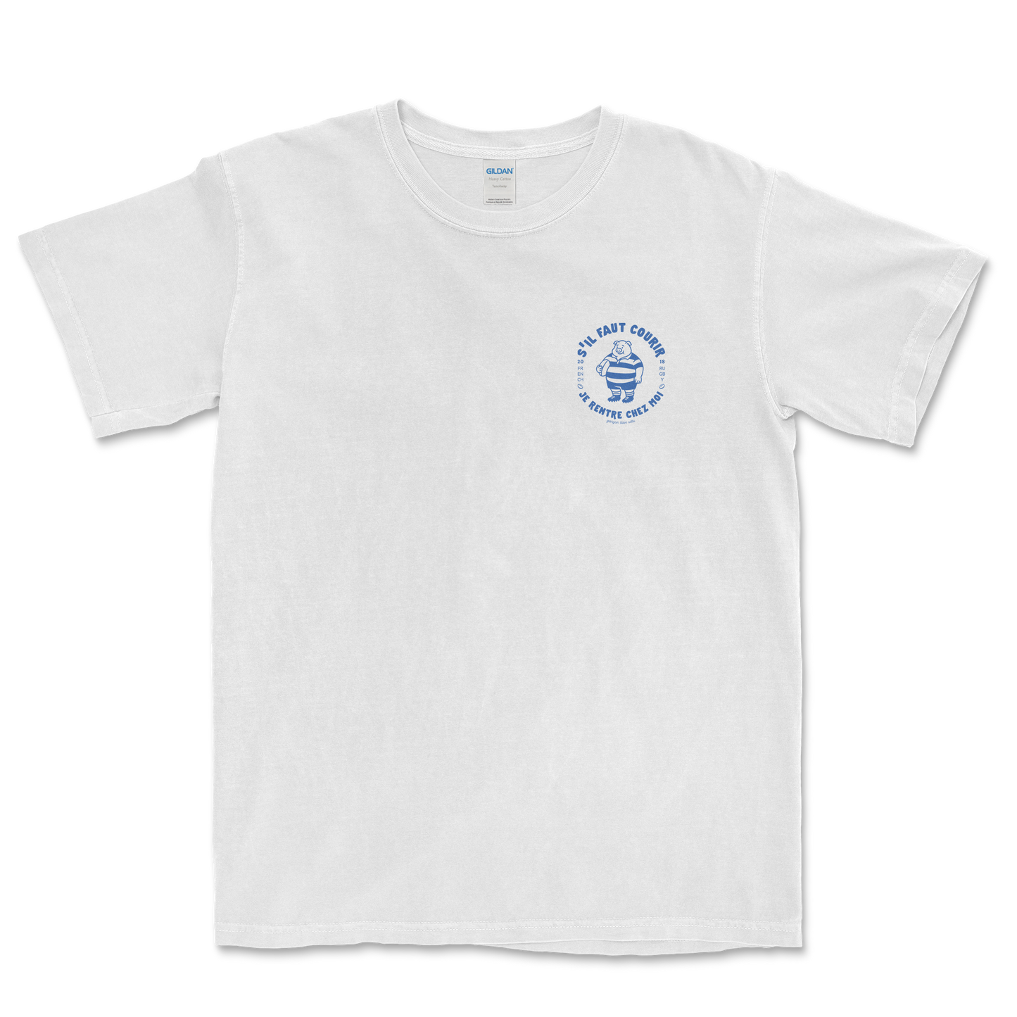 T-shirt rugby – S’il faut courir je rentre chez moi