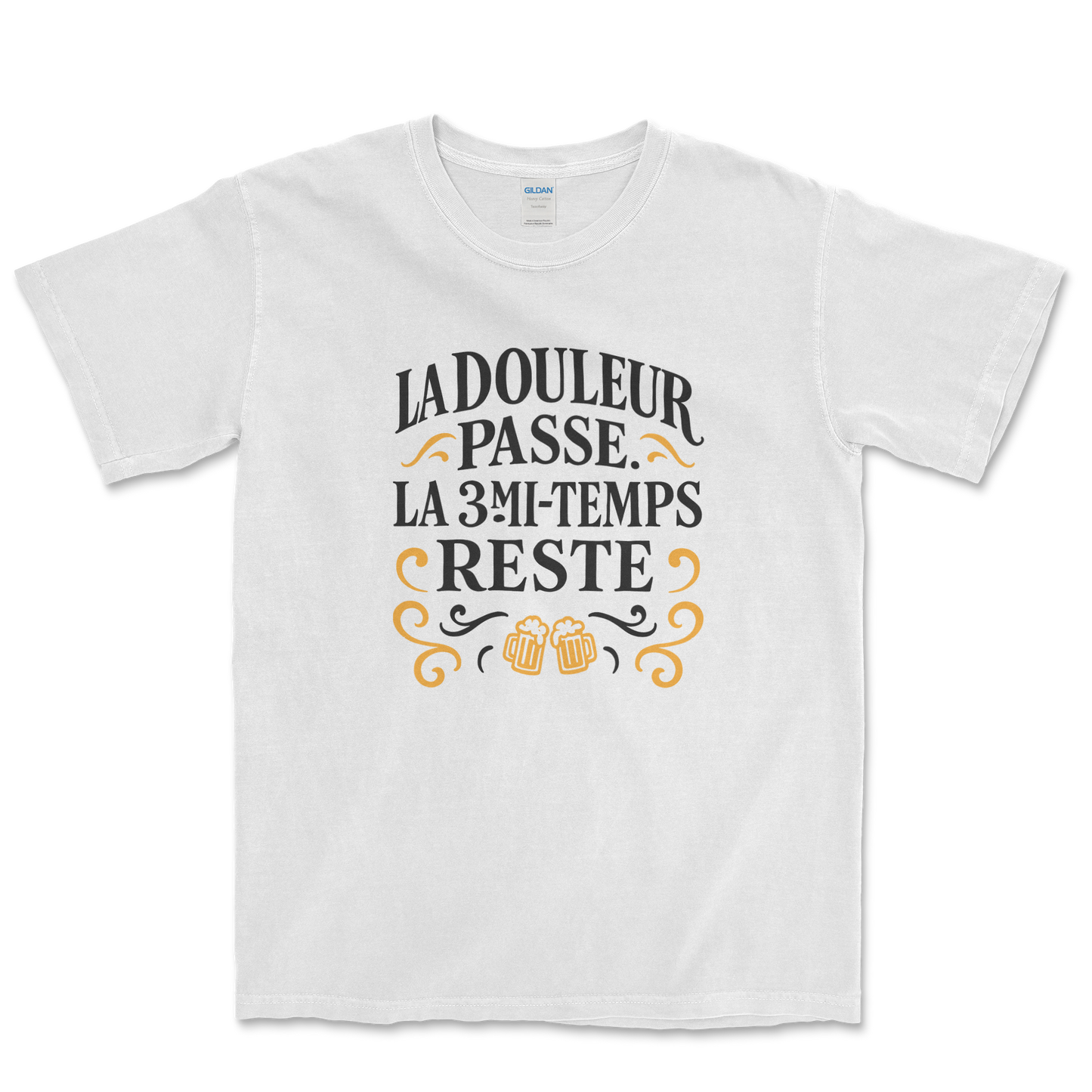 T-shirt Rugby – La Douleur Passe, la 3e Mi-temps Reste