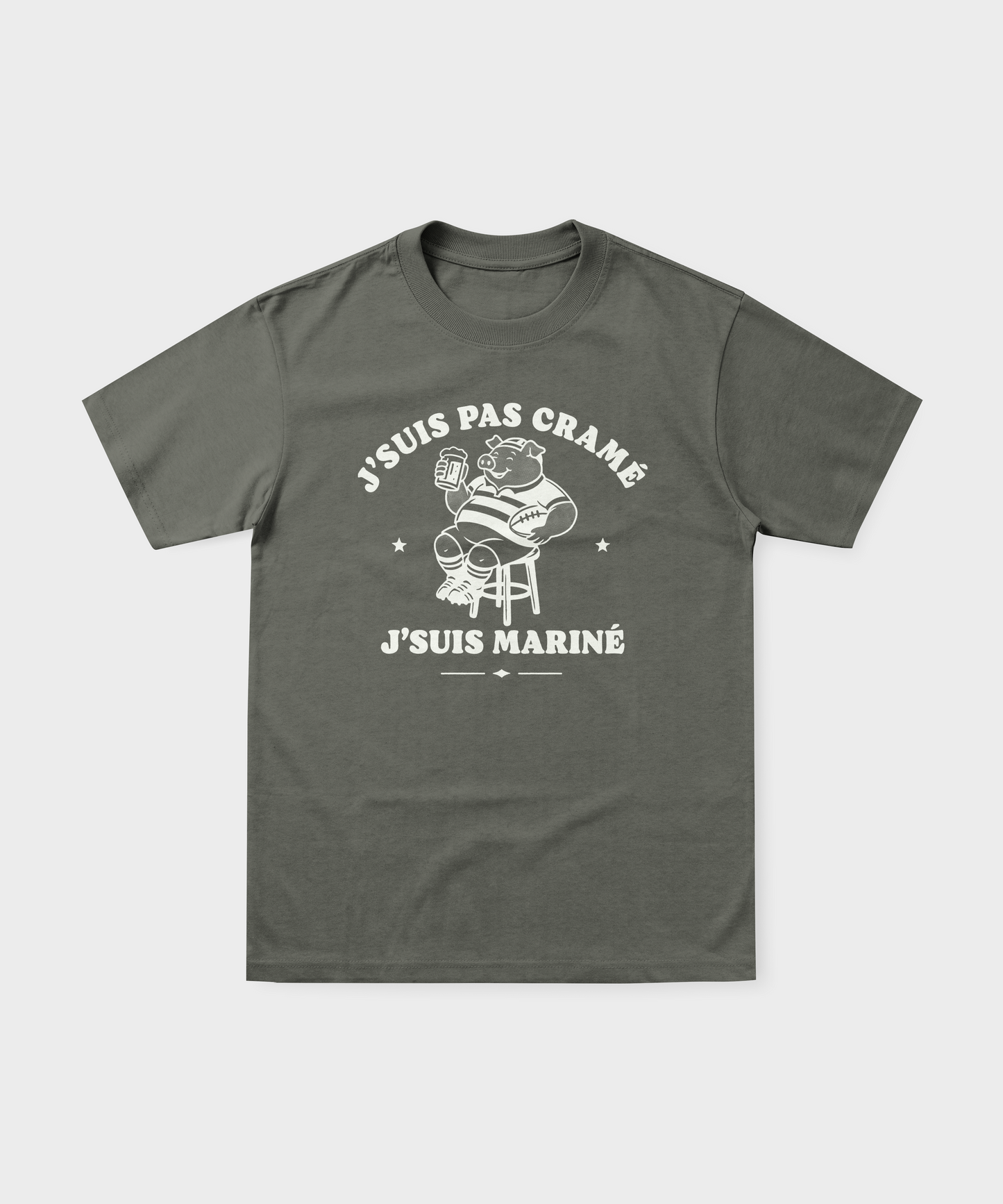 T-Shirt Rugby – J’suis pas cramé j’suis mariné