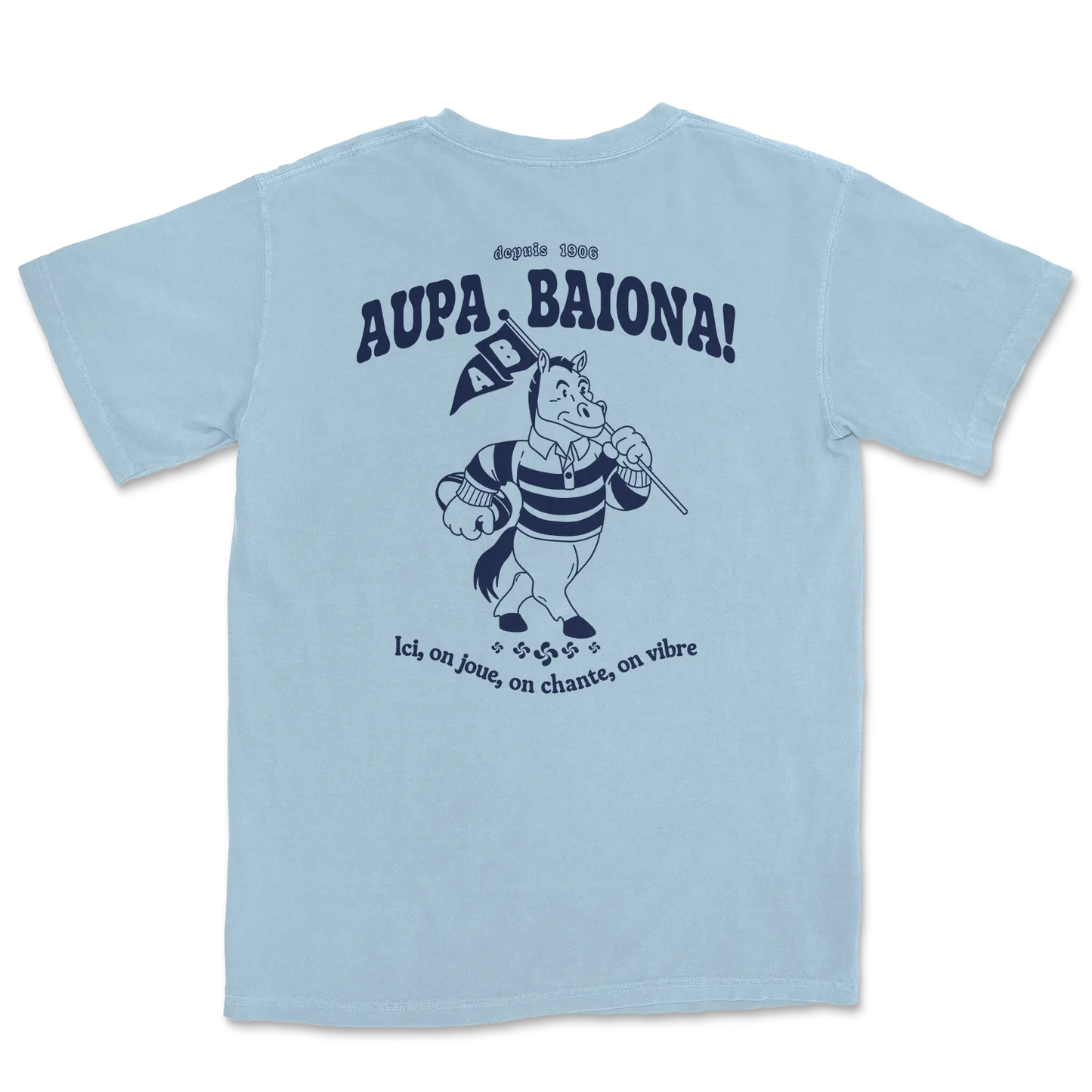 T-shirt Rugby Bayonne – Aupa Baiona, Esprit Basque-Garçon bien vêtu