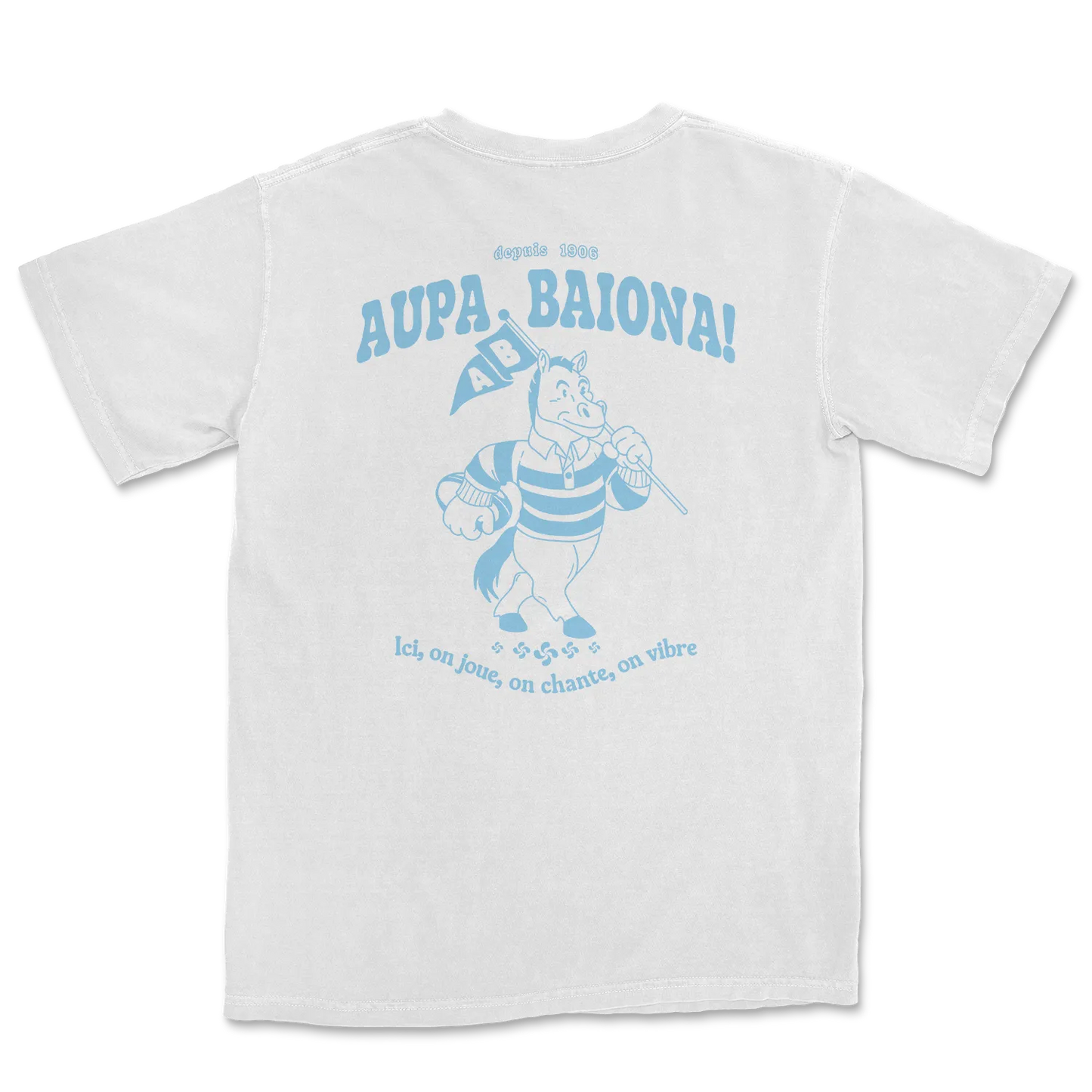 T-shirt Rugby Bayonne – Aupa Baiona, Esprit Basque-Garçon bien vêtu