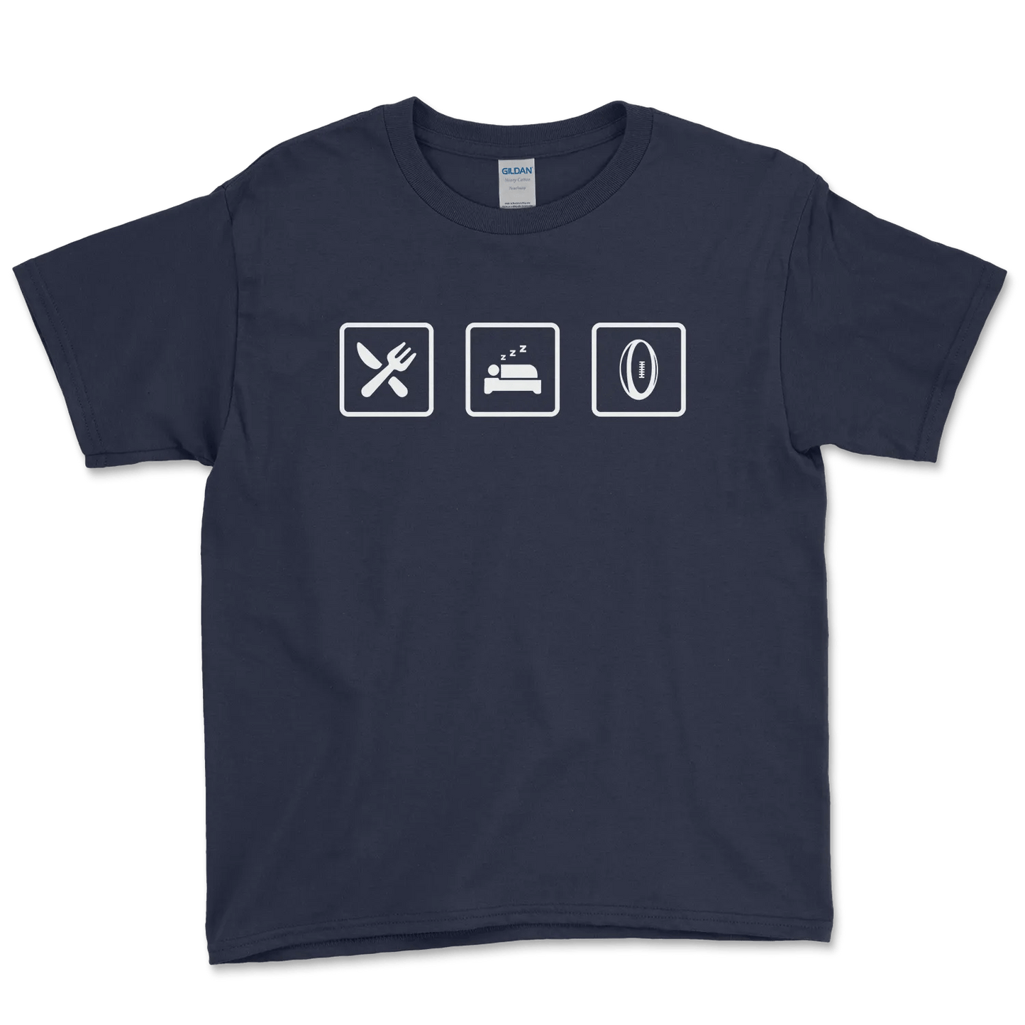 T-shirt Rugby Enfant Lifestyle – Manger, Dormir, Rugby-Garçon bien vêtu