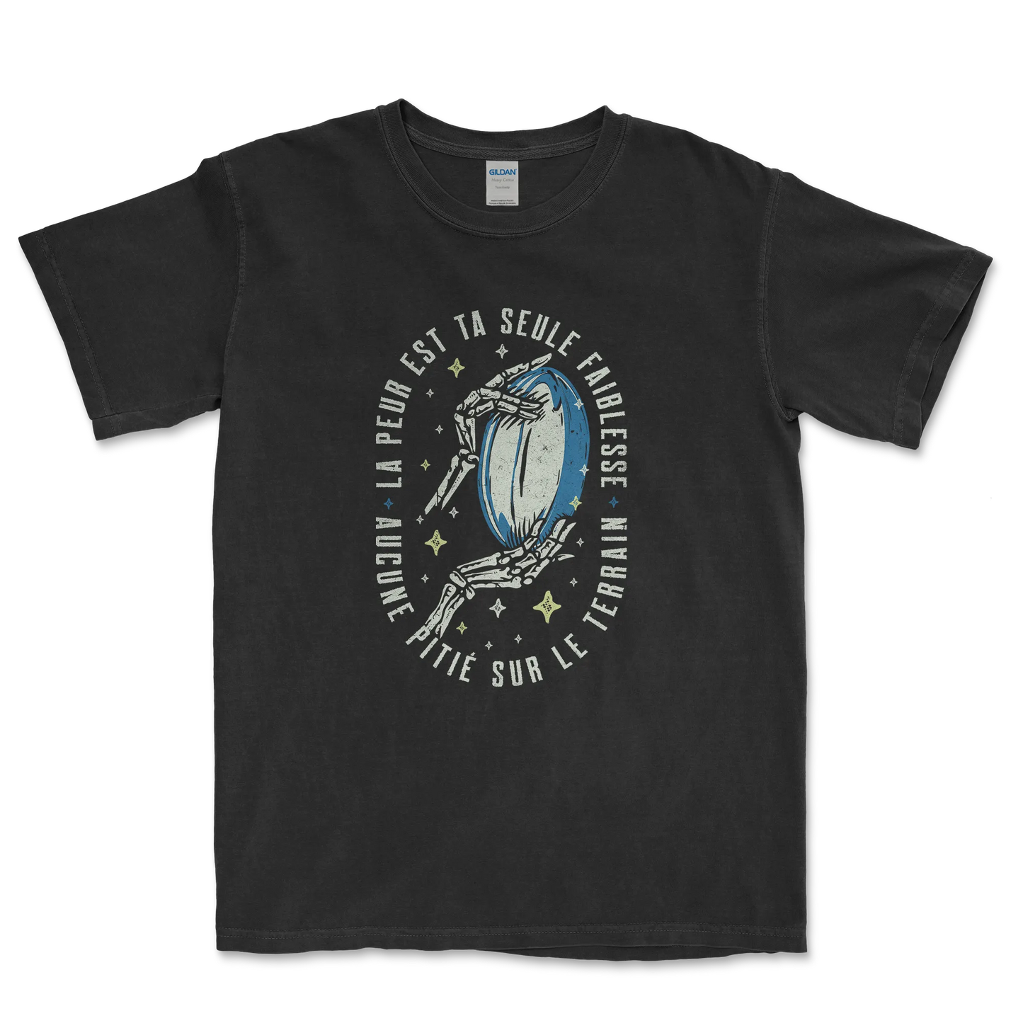 T-shirt Rugby Guerrier – Aucune Pitié sur le Terrain-Garçon bien vêtu