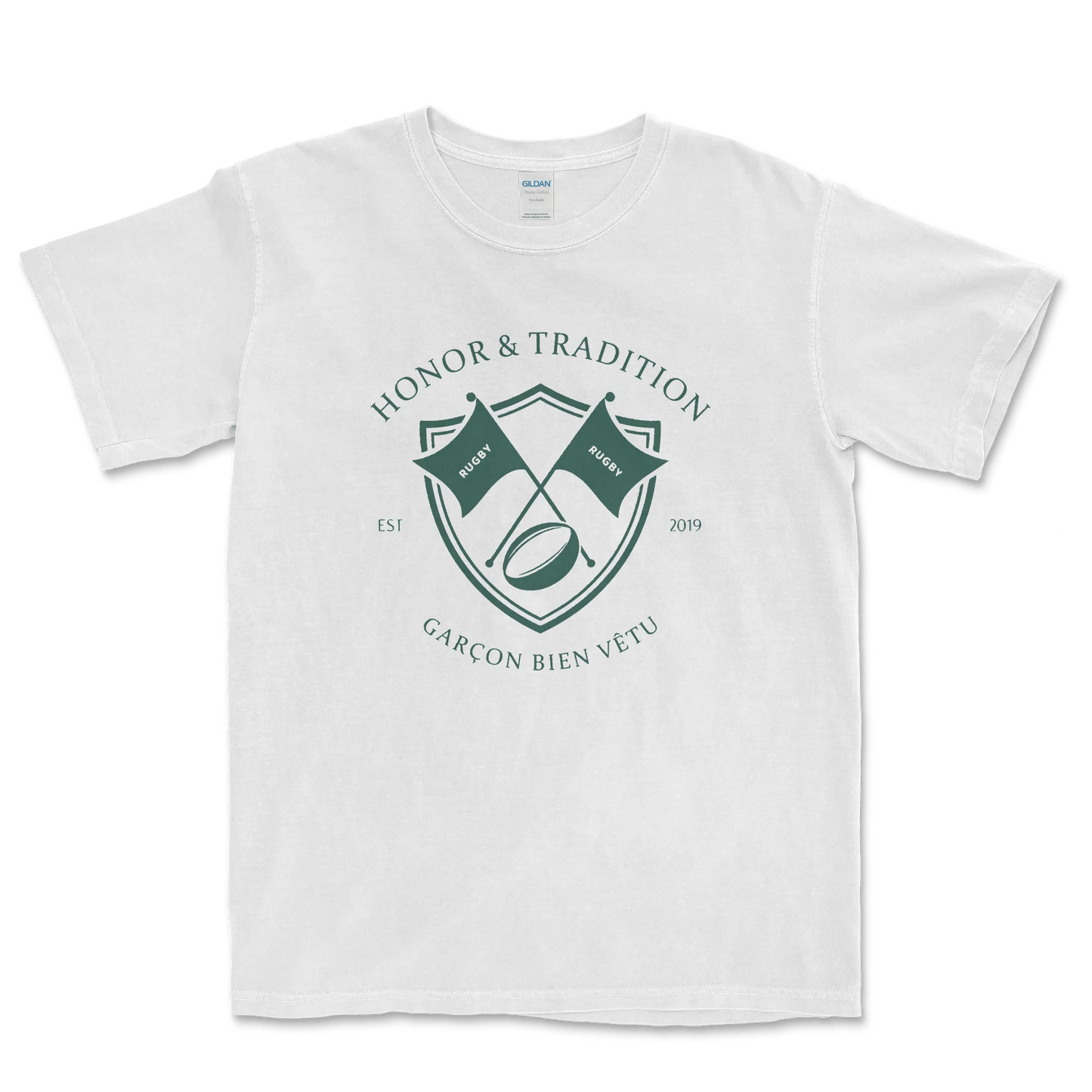 T-shirt Rugby Héritage – Honneur & Tradition-Garçon bien vêtu