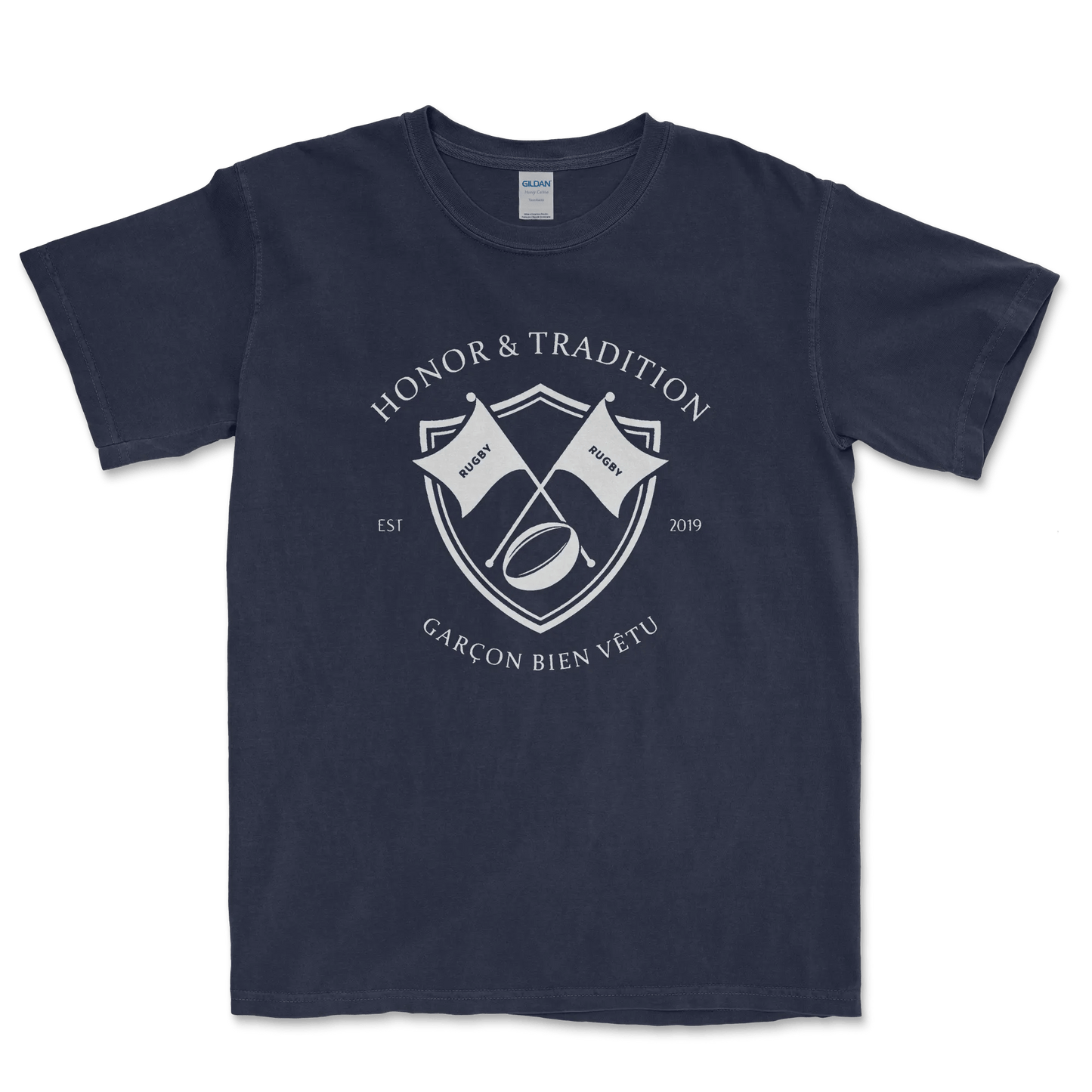 T-shirt Rugby Héritage – Honneur & Tradition-Garçon bien vêtu