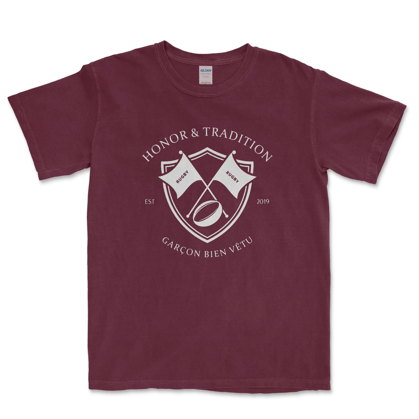 T-shirt Rugby Héritage – Honneur & Tradition-Garçon bien vêtu