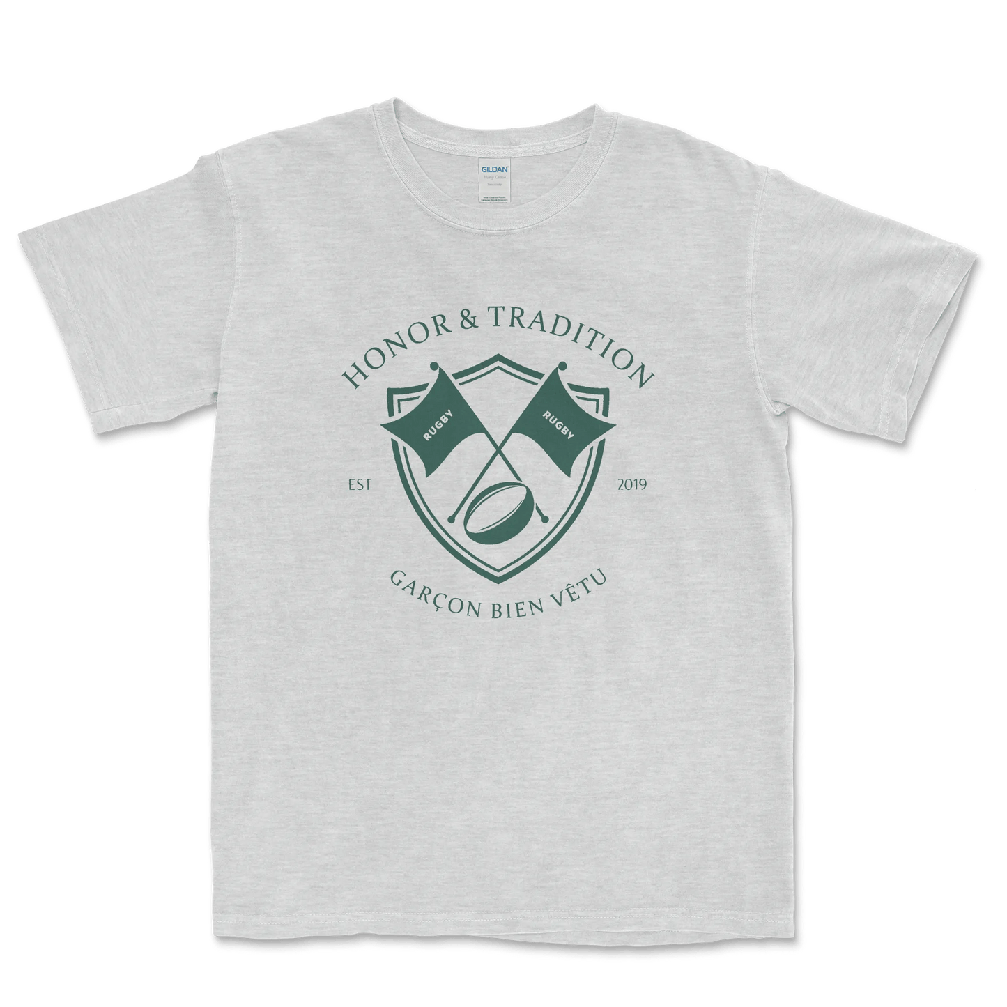 T-shirt Rugby Héritage – Honneur & Tradition-Garçon bien vêtu