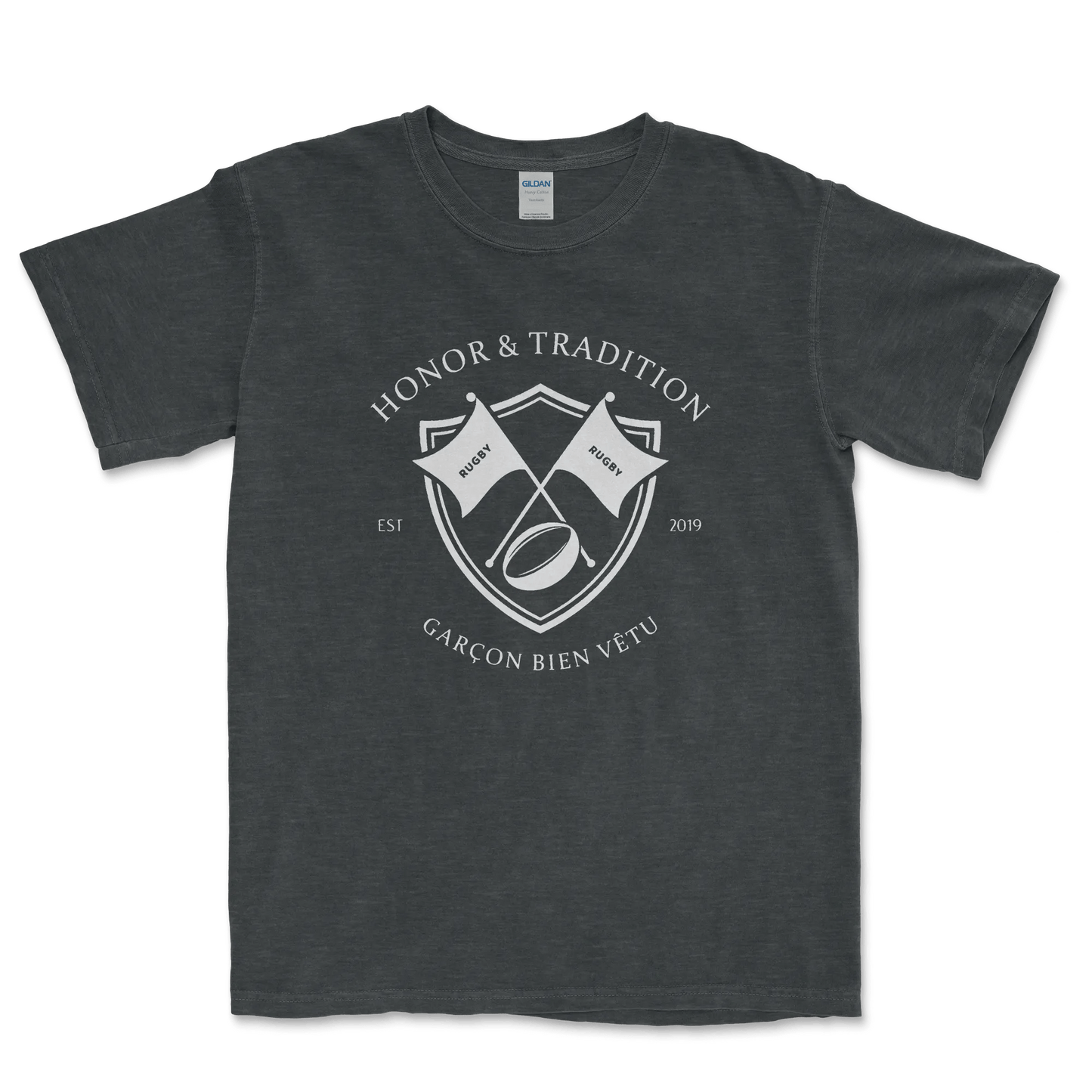 T-shirt Rugby Héritage – Honneur & Tradition-Garçon bien vêtu
