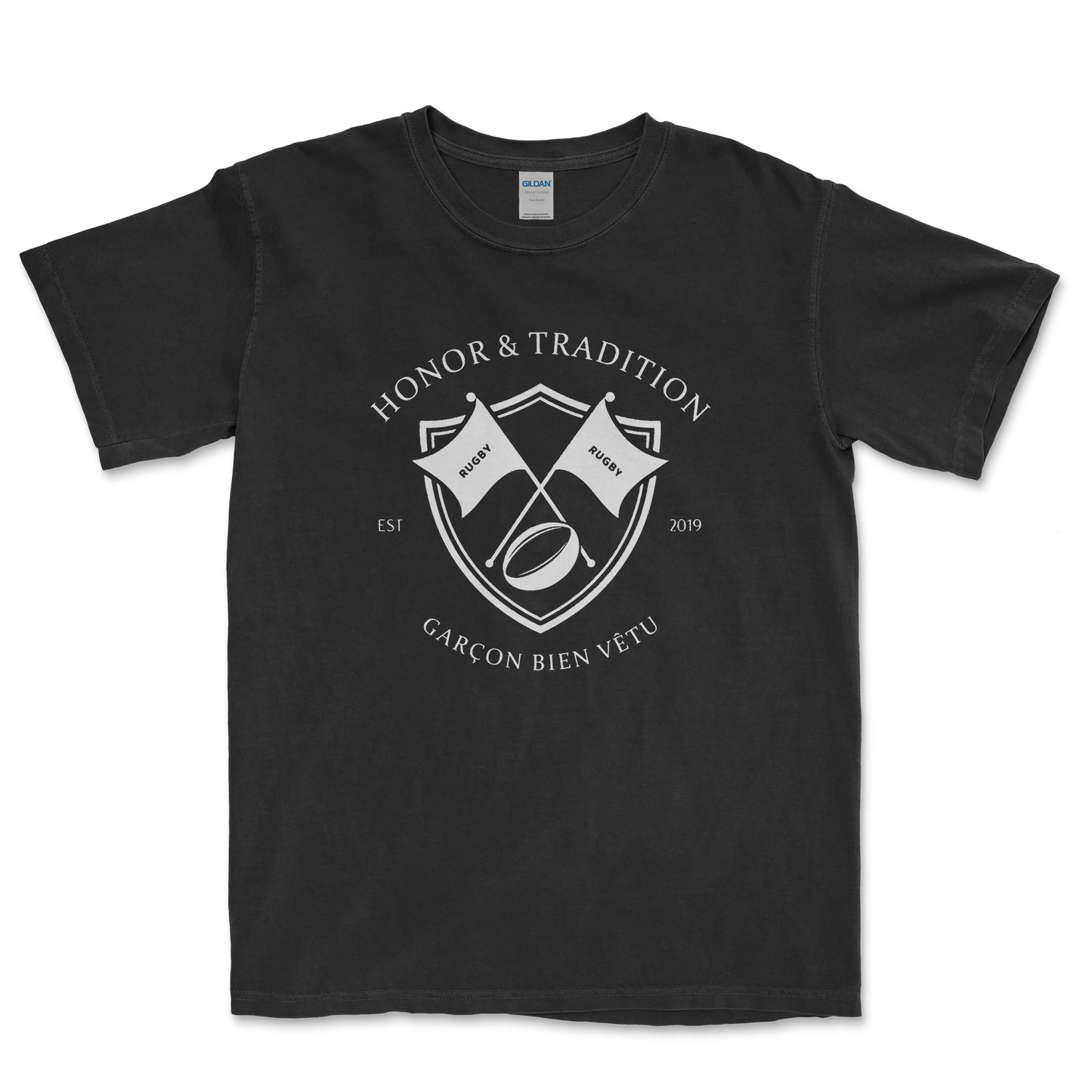 T-shirt Rugby Héritage – Honneur & Tradition-Garçon bien vêtu