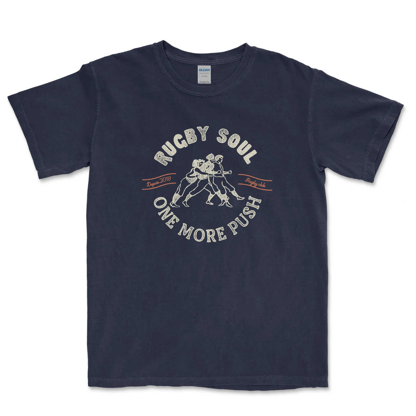 T-shirt Rugby Héritage – Rugby Soul, One More Push-Garçon bien vêtu