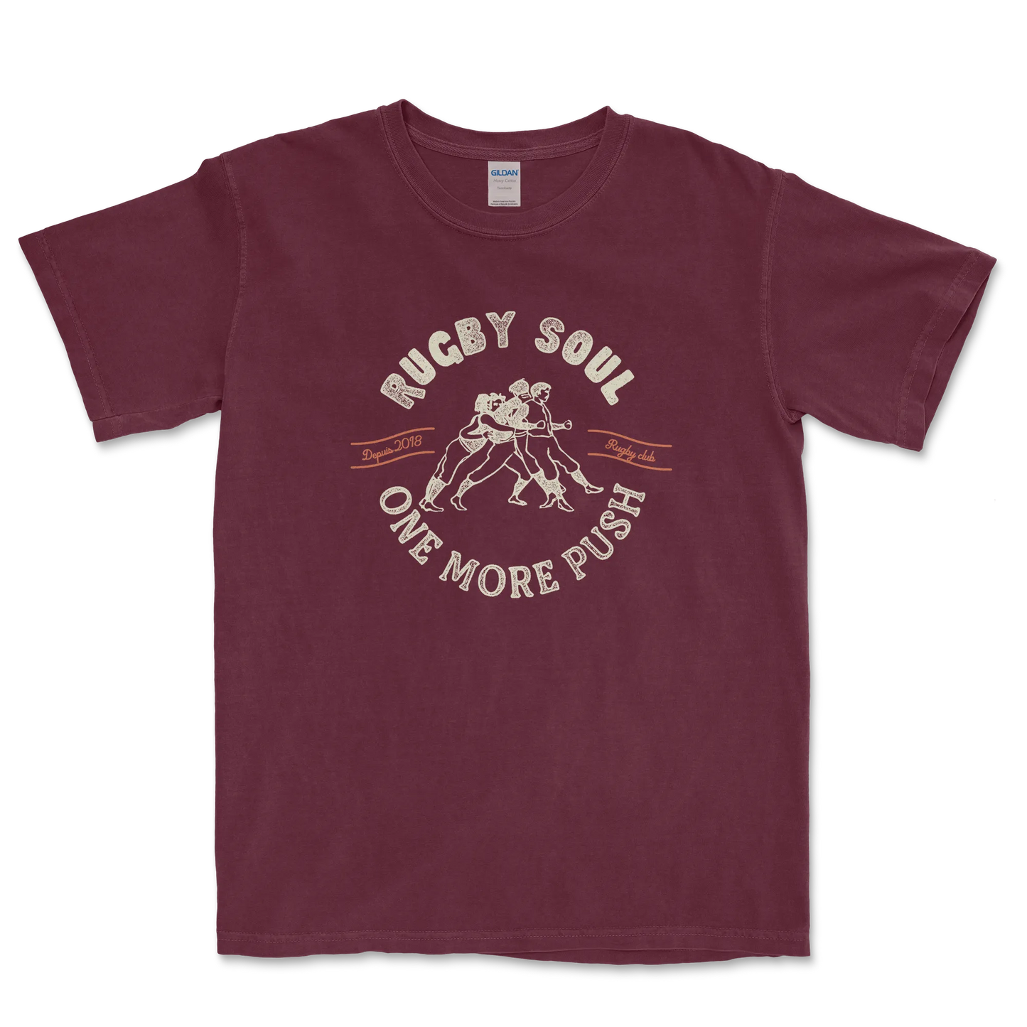 T-shirt Rugby Héritage – Rugby Soul, One More Push-Garçon bien vêtu