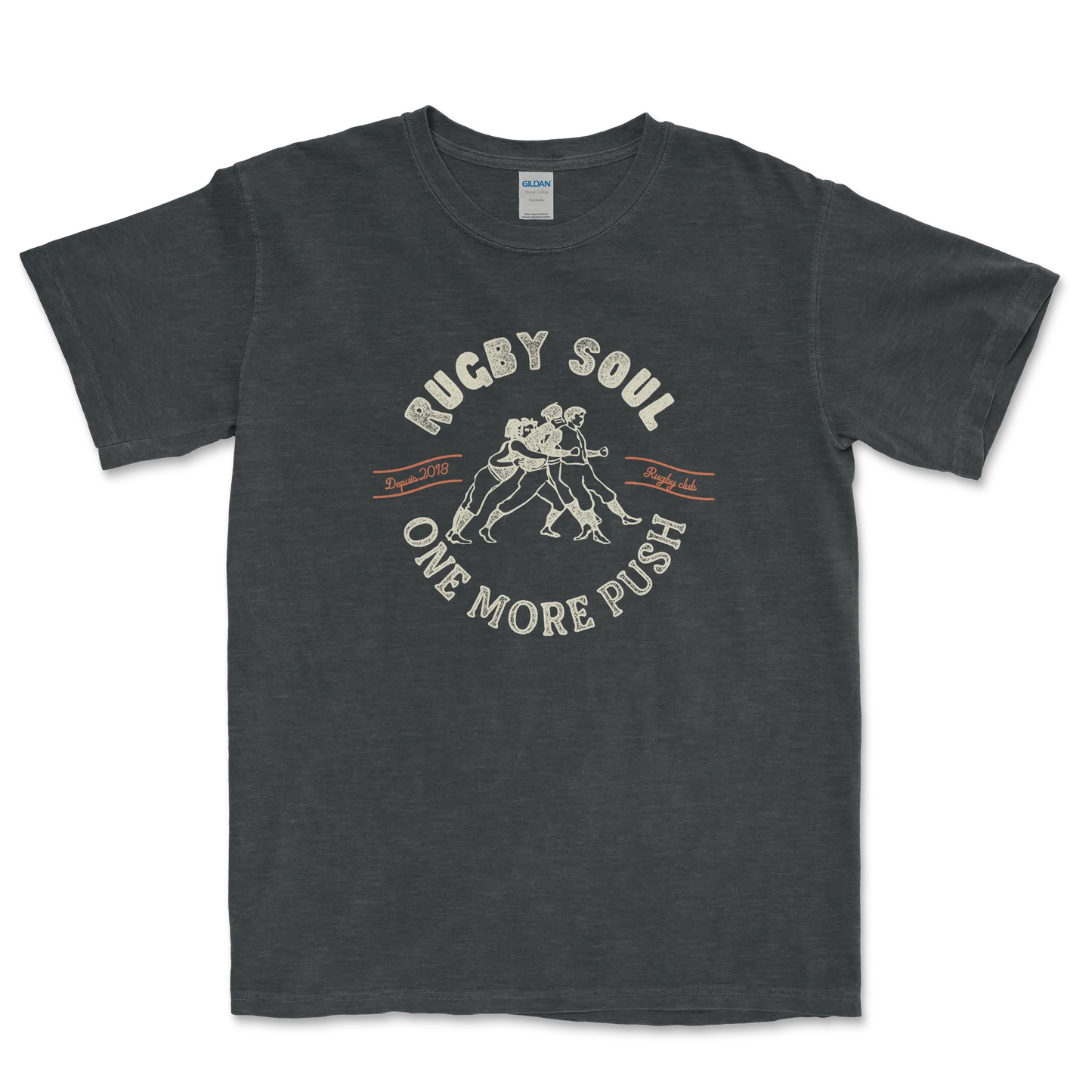 T-shirt Rugby Héritage – Rugby Soul, One More Push-Garçon bien vêtu