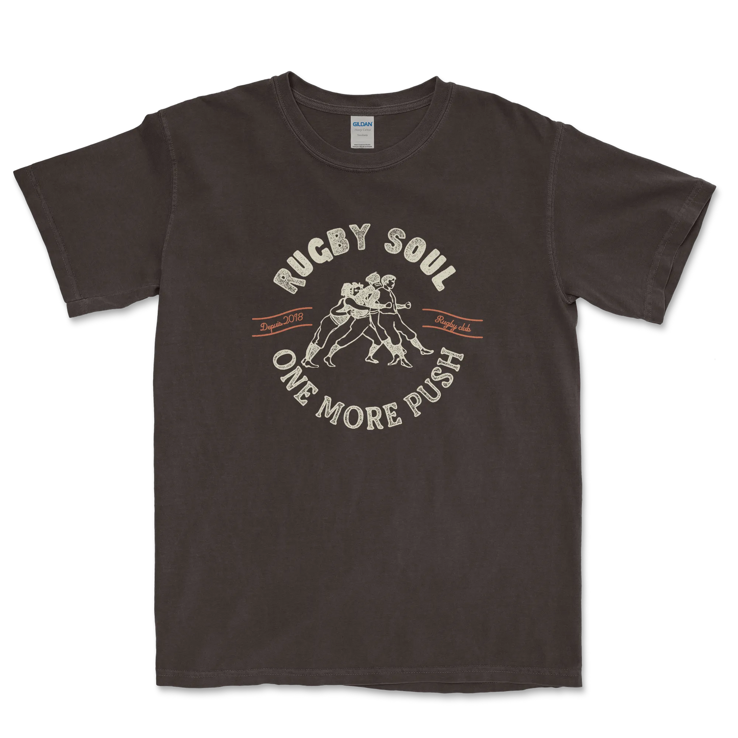 T-shirt Rugby Héritage – Rugby Soul, One More Push-Garçon bien vêtu