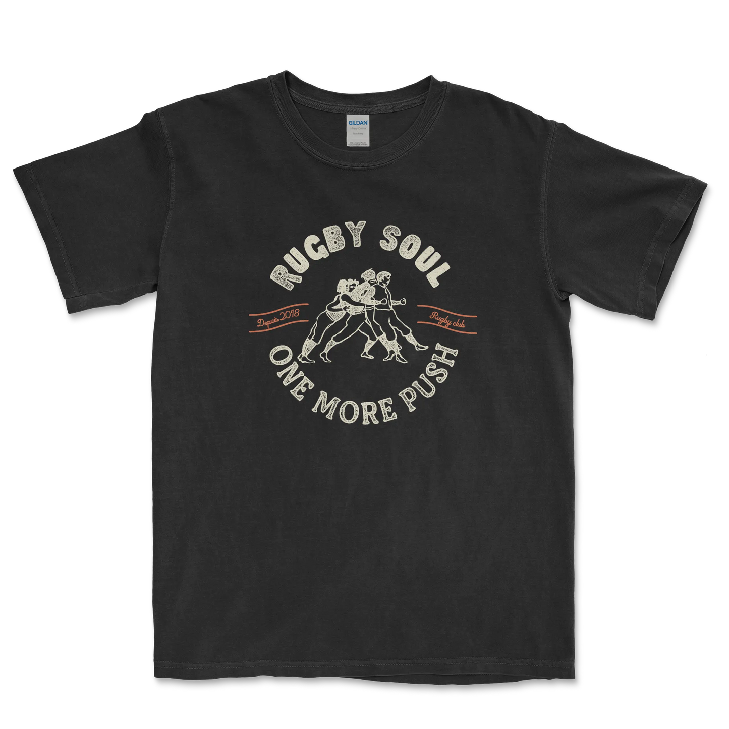 T-shirt Rugby Héritage – Rugby Soul, One More Push-Garçon bien vêtu