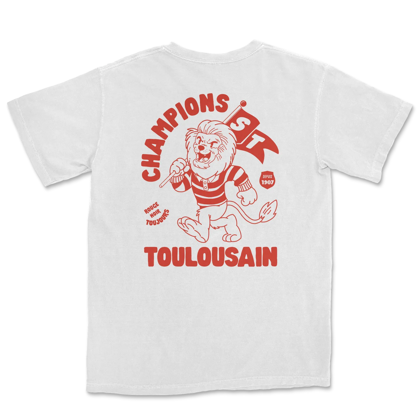 T-shirt Rugby Toulouse – Stade Toulousain, Rouge & Noir-Garçon bien vêtu