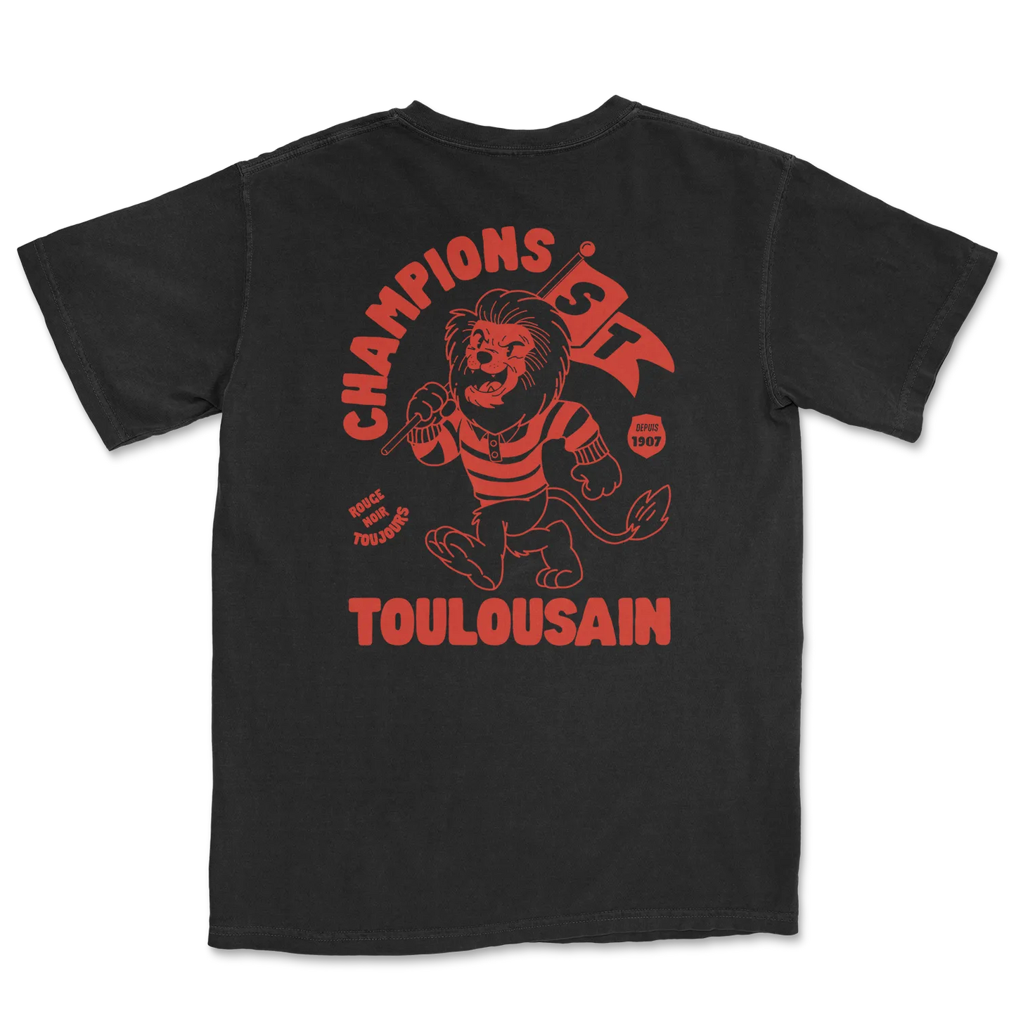 T-shirt Rugby Toulouse – Stade Toulousain, Rouge & Noir-Garçon bien vêtu