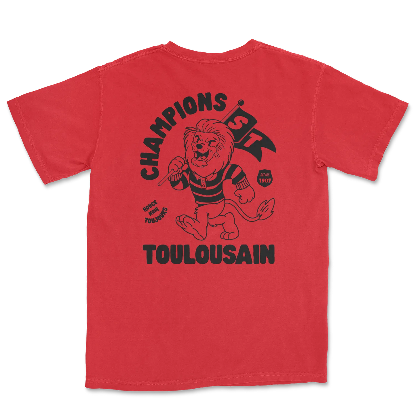T-shirt Rugby Toulouse – Stade Toulousain, Rouge & Noir-Garçon bien vêtu