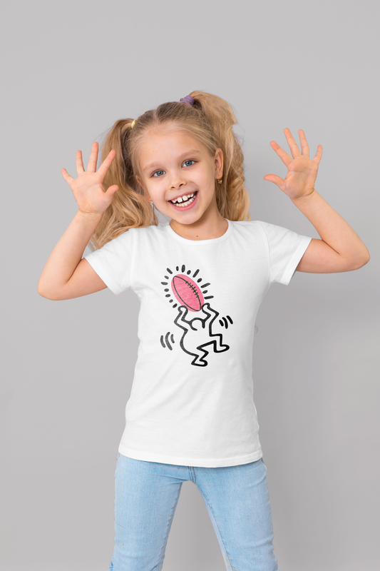 T-shirt Rugby Enfant Pop Art – L’Art du Ballon Ovale-Garçon bien vêtu
