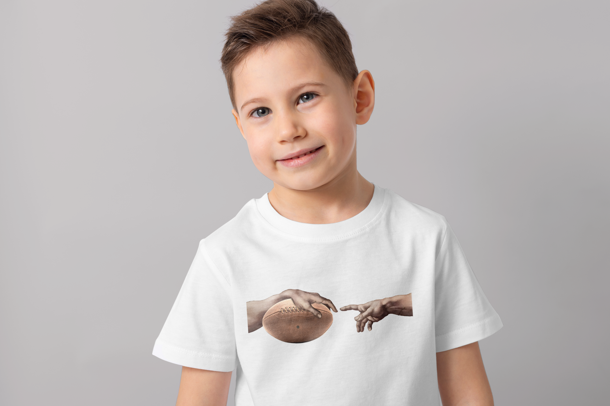 T-shirt Rugby Enfant Divin – La Création du Rugby-Garçon bien vêtu
