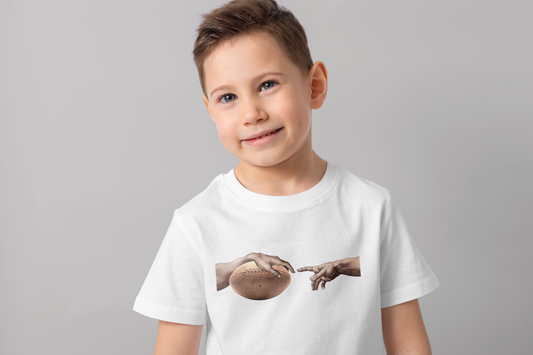 T-shirt Rugby Enfant Divin – La Création du Rugby-Garçon bien vêtu