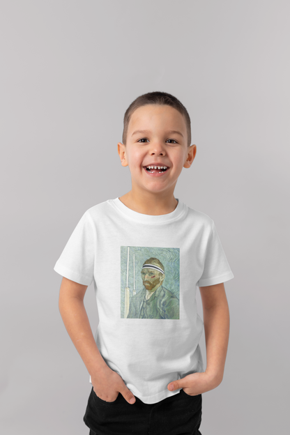 T-shirt Rugby Enfant Artistique – Portrait De Rugbyman-Garçon bien vêtu