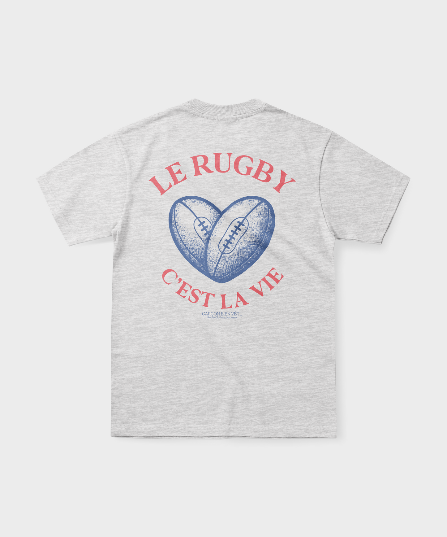 T-shirt Rugby Cœur – Le Rugby C’est la Vie
