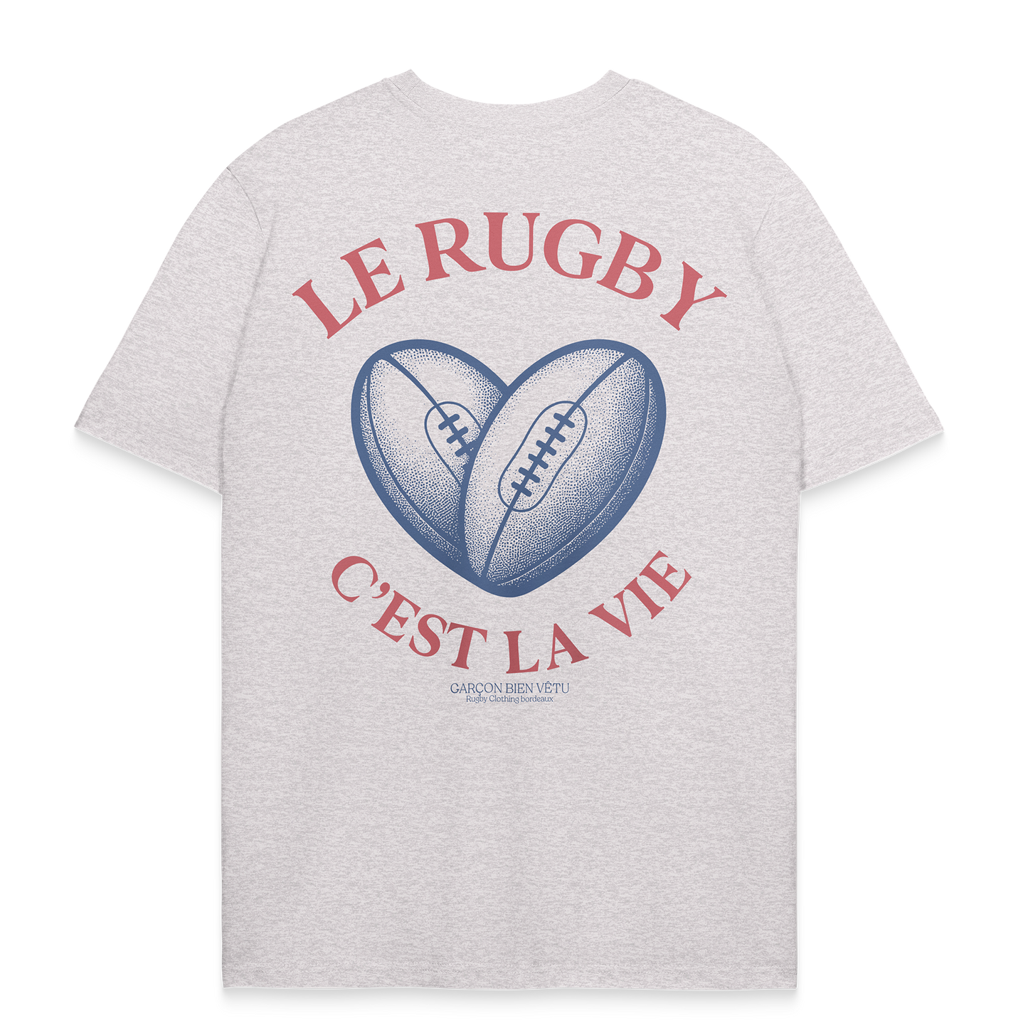 T-shirt Rugby Cœur – Le Rugby C’est la Vie