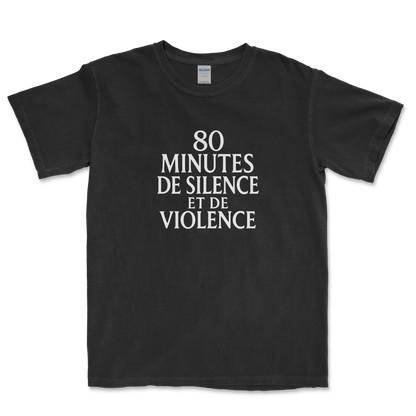 T-shirt Rugby – 80 Minutes de Silence et de Violence
