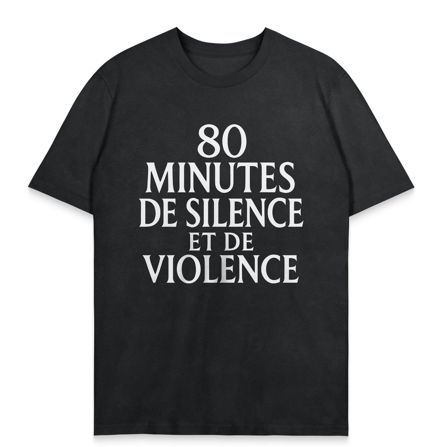 T-shirt Rugby – 80 Minutes de Silence et de Violence