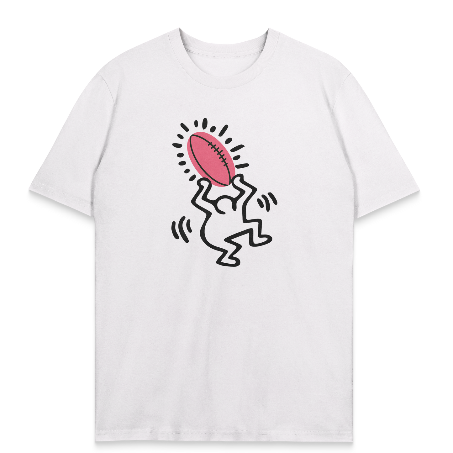 Pop-Art-Rugby-T-Shirt – Die Kunst des ovalen Balls