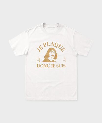 T-shirt Rugby Je Plaque Donc Je Suis – Descartes Ovale Edition