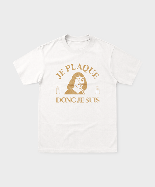 T-shirt Rugby Je Plaque Donc Je Suis – Descartes Ovale Edition