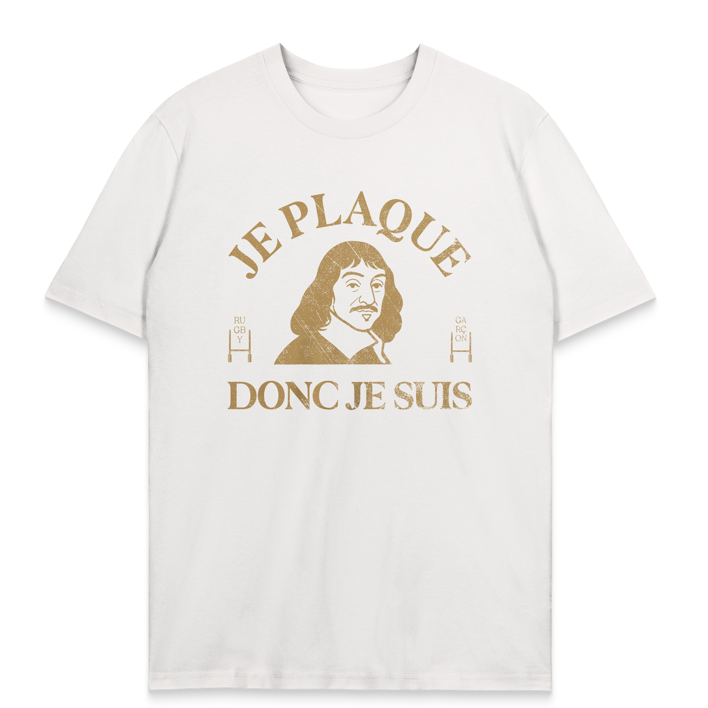 T-shirt Rugby Je Plaque Donc Je Suis – Descartes Ovale Edition