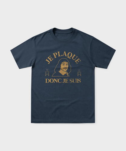 T-shirt Rugby Je Plaque Donc Je Suis – Descartes Ovale Edition