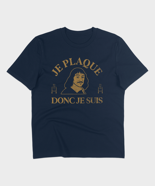 T-shirt Rugby Je Plaque Donc Je Suis – Descartes Ovale Edition