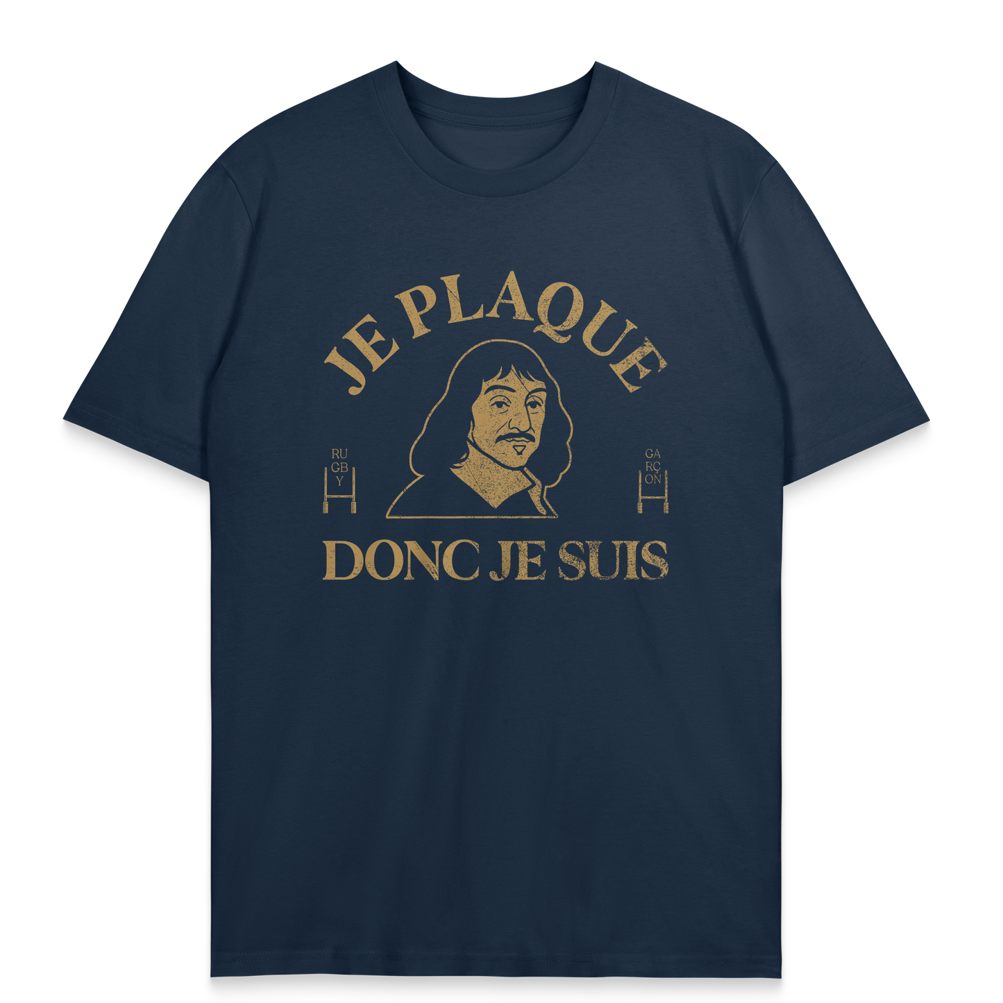 T-shirt Rugby Je Plaque Donc Je Suis – Descartes Ovale Edition